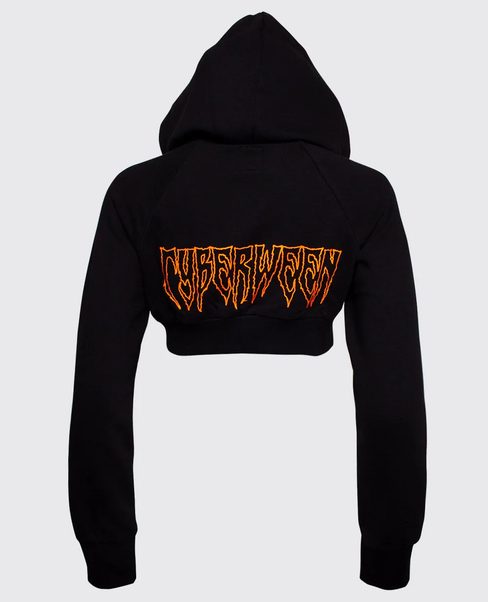 Cyberween Logo Cropped Hoodie.