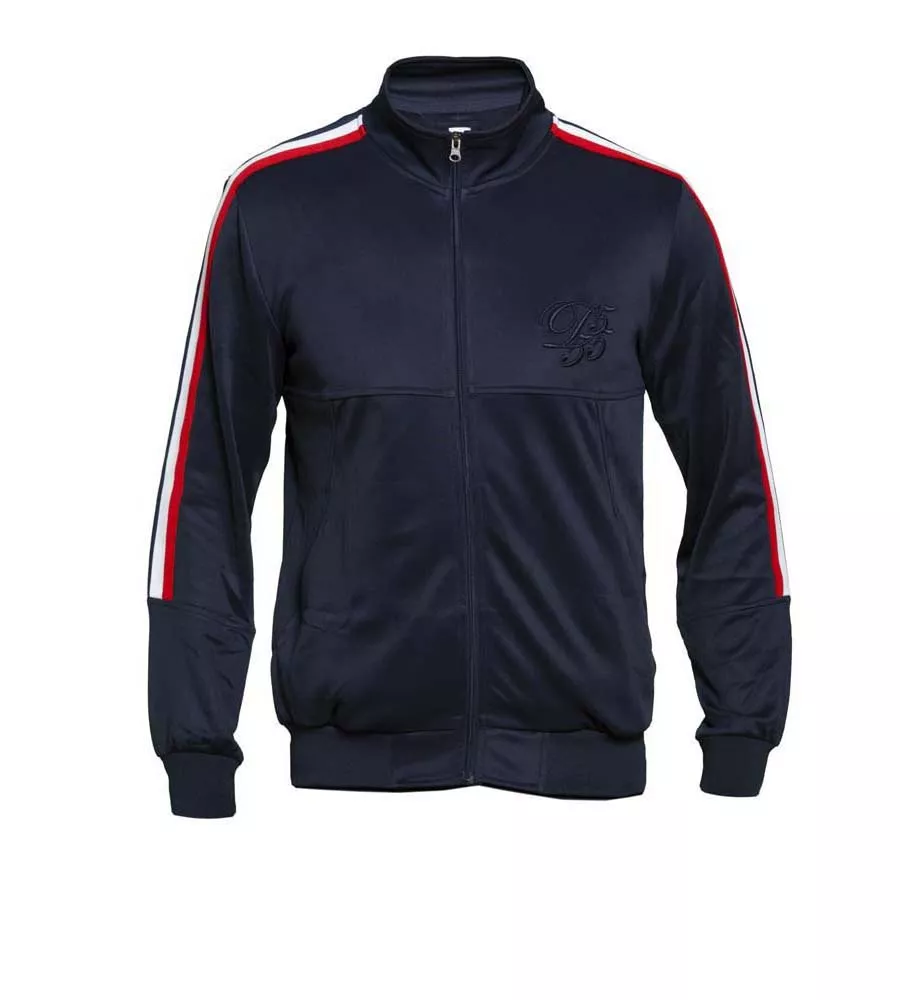 Big and Tall Men's Couture Zip Up Jacket With Taping Detail (BROOKES)