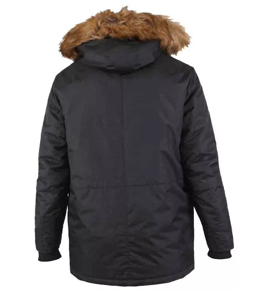 D555 Big Men's Parka Style Jacket With Detachable Fur Trim (LOVETT)