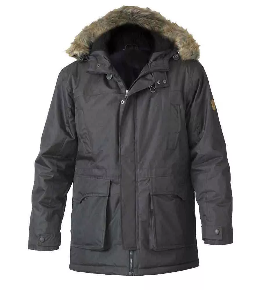 D555 Big Men's Parka Style Jacket With Detachable Fur Trim (LOVETT)