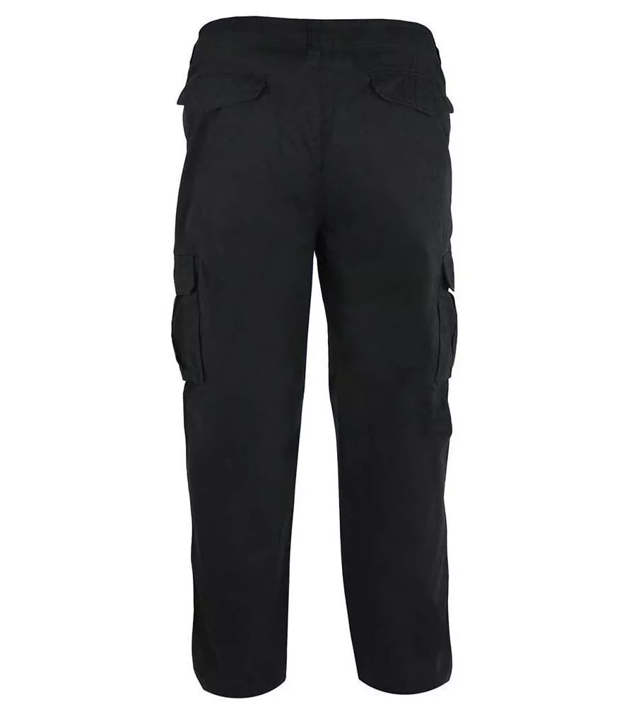 D555 Big Men's Peached Cotton Cargo Trousers (ROBERT)