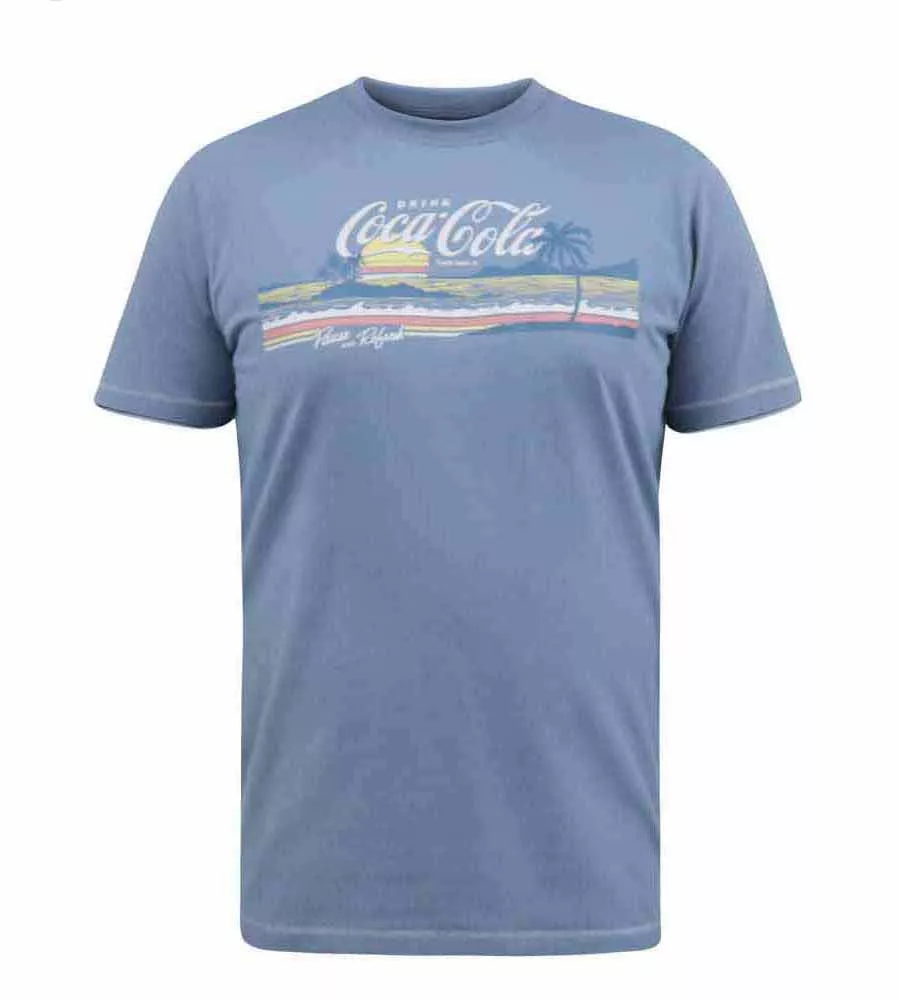 D555 Men's Coca Cola Printed T-Shirt Official Licensed Product (NORFOLK)