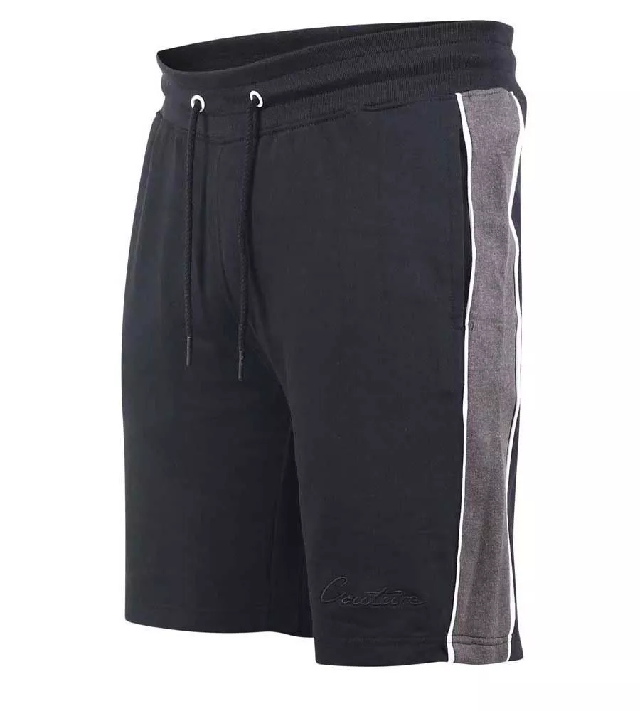 D555 Mens ANDOVER Couture Shorts Elasticated Waistband Cut Sew Panels