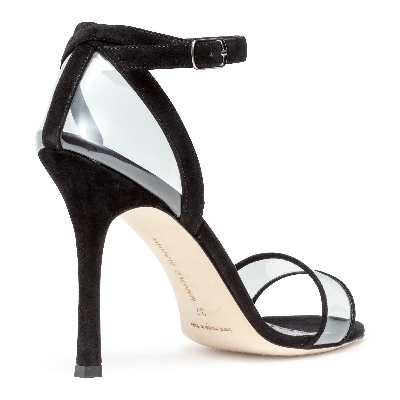 Dandolo black suede sandals by Manolo Blahnik