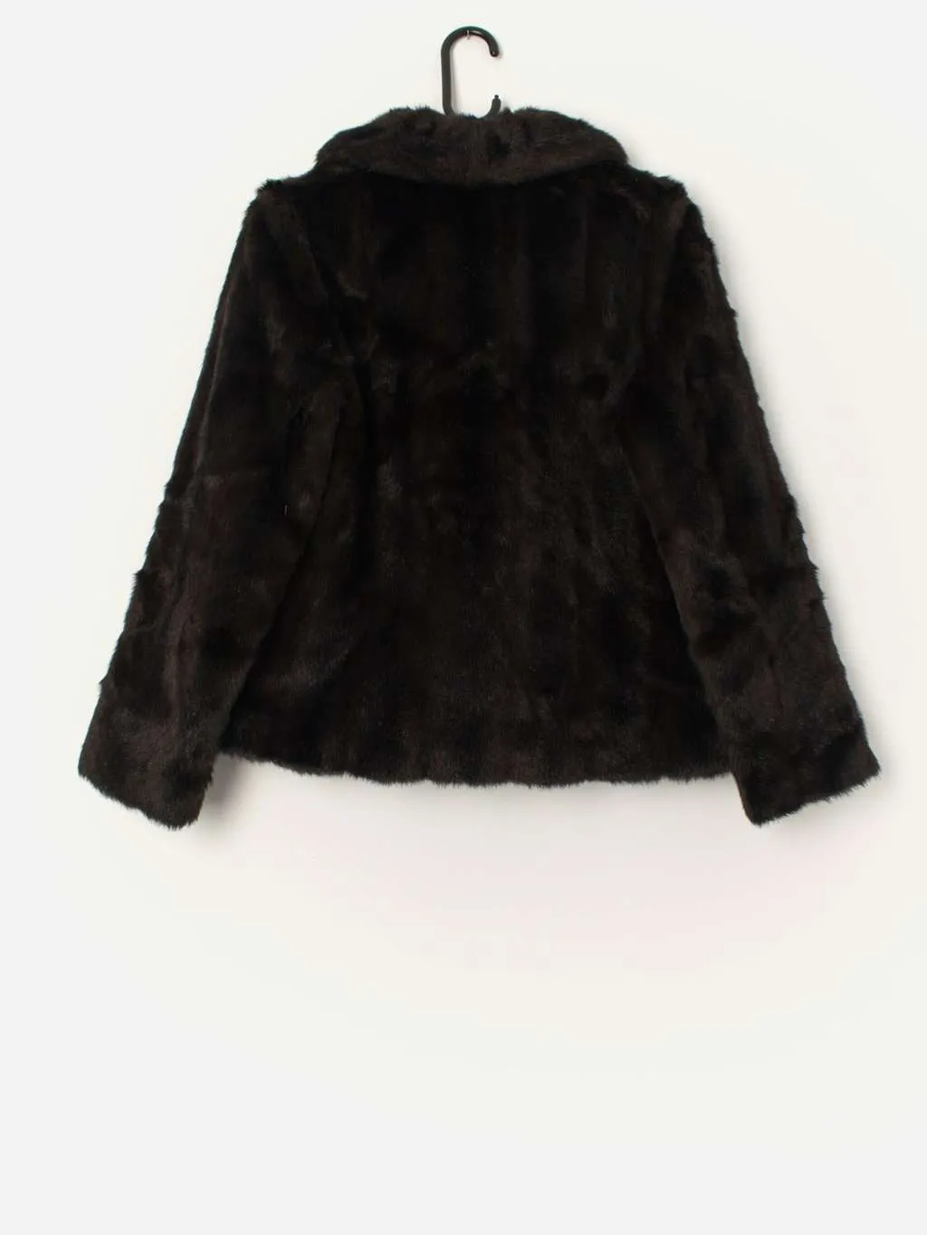 Dark Brown Box Fur Jacket - Medium