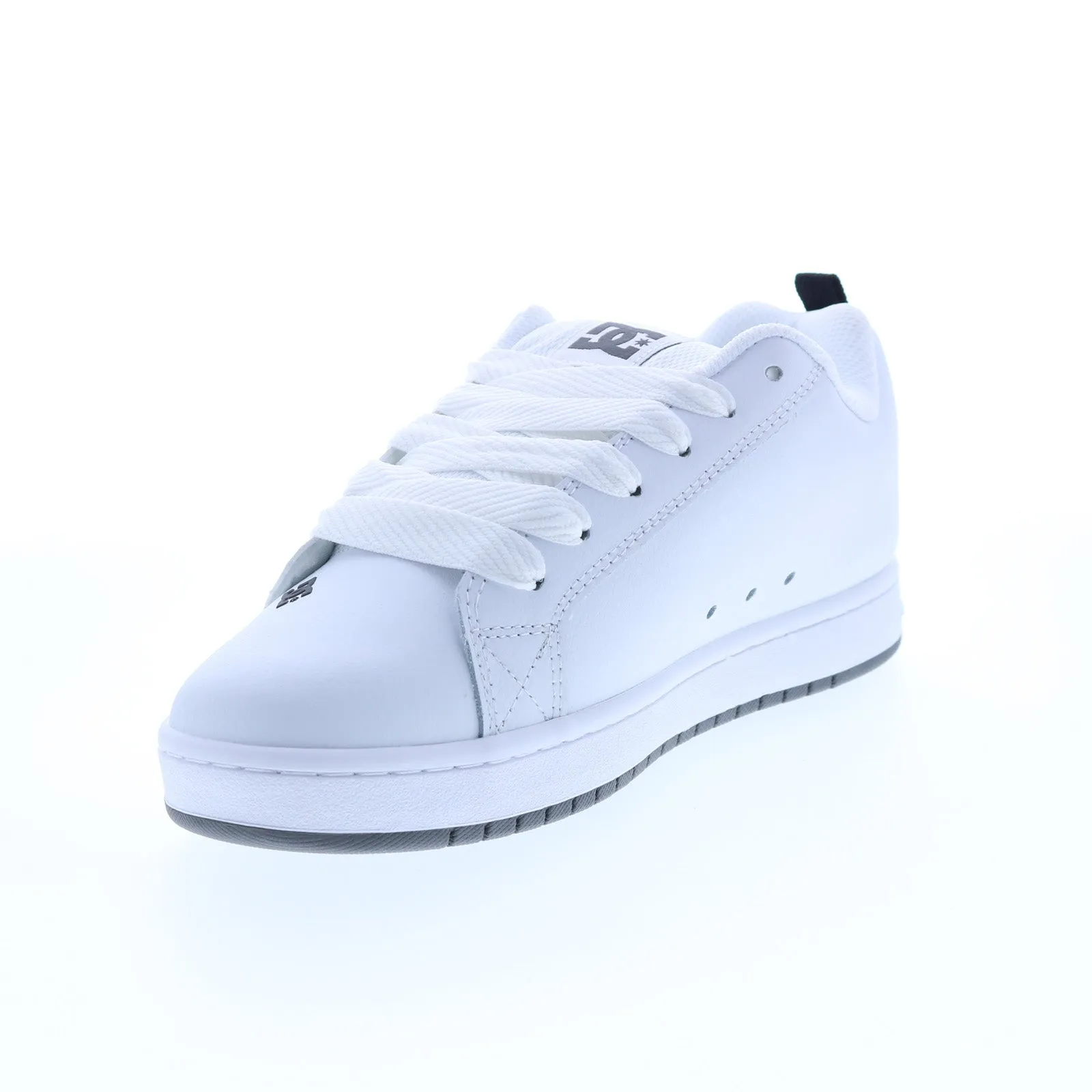 DC Court Graffik 300529-WPT White Leather Skate Sneakers