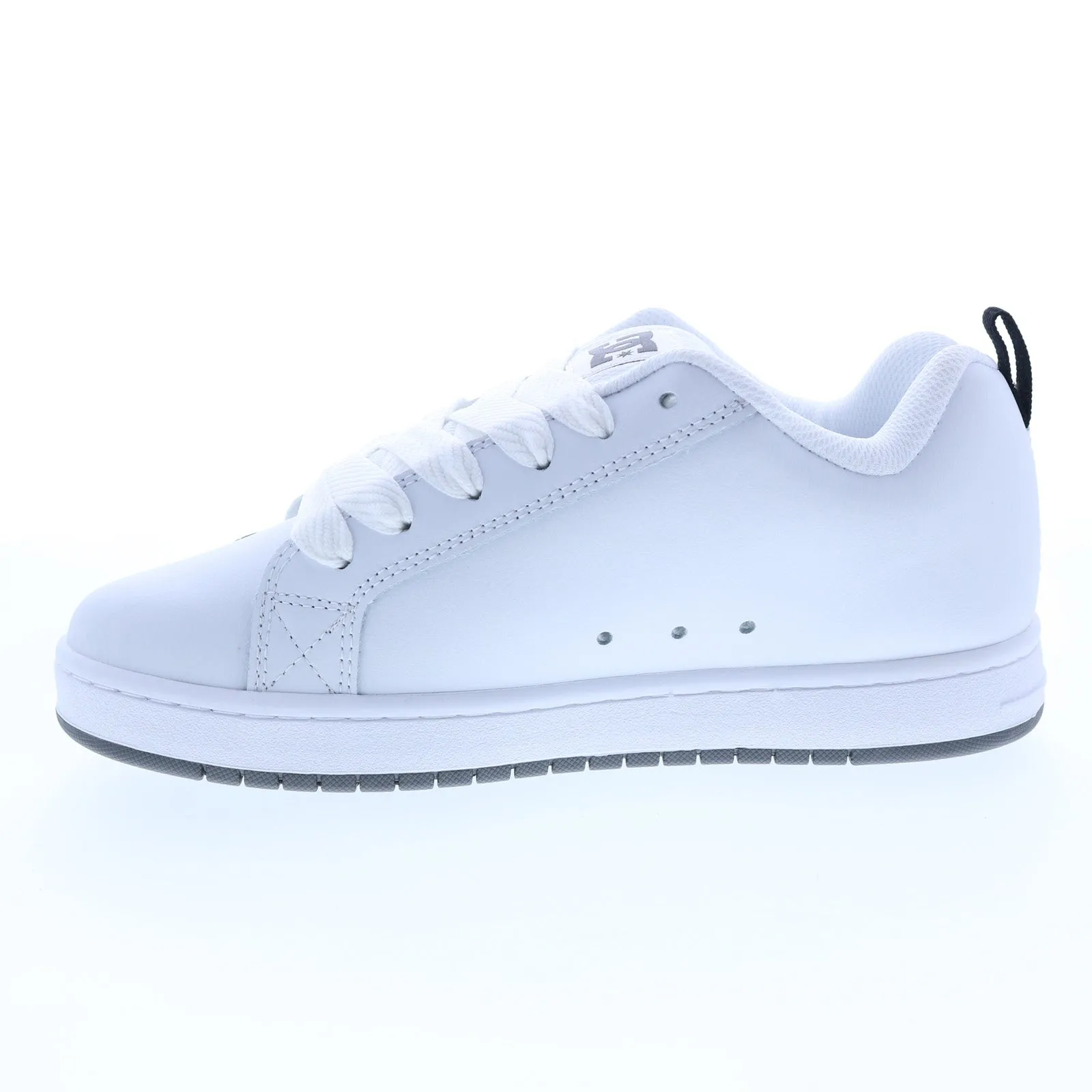 DC Court Graffik 300529-WPT White Leather Skate Sneakers