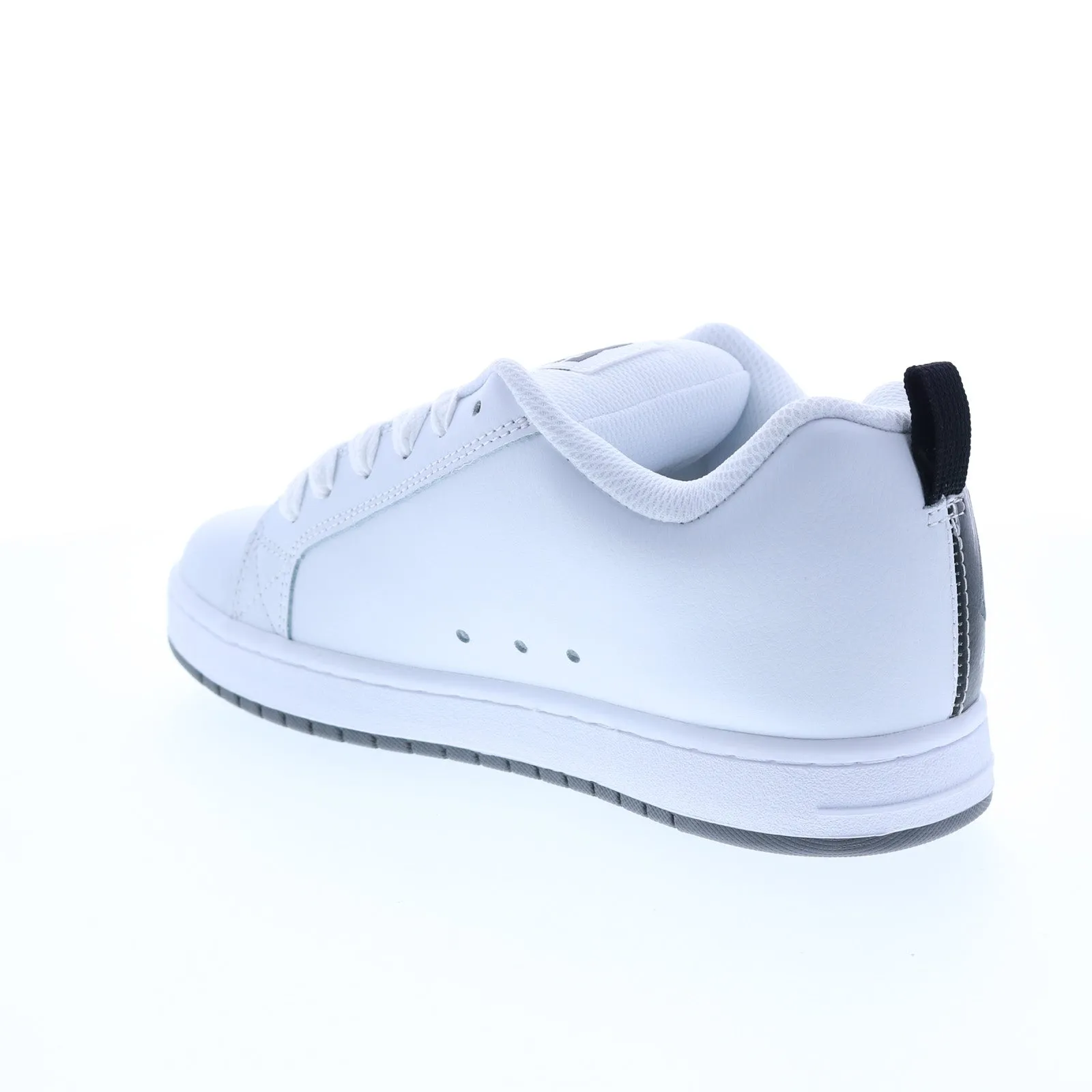 DC Court Graffik 300529-WPT White Leather Skate Sneakers