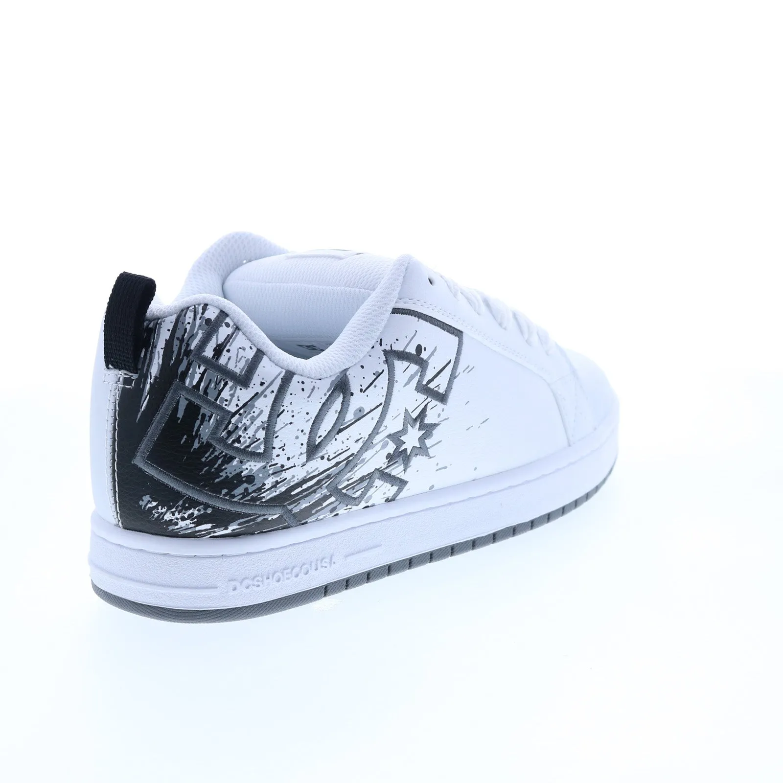 DC Court Graffik 300529-WPT White Leather Skate Sneakers