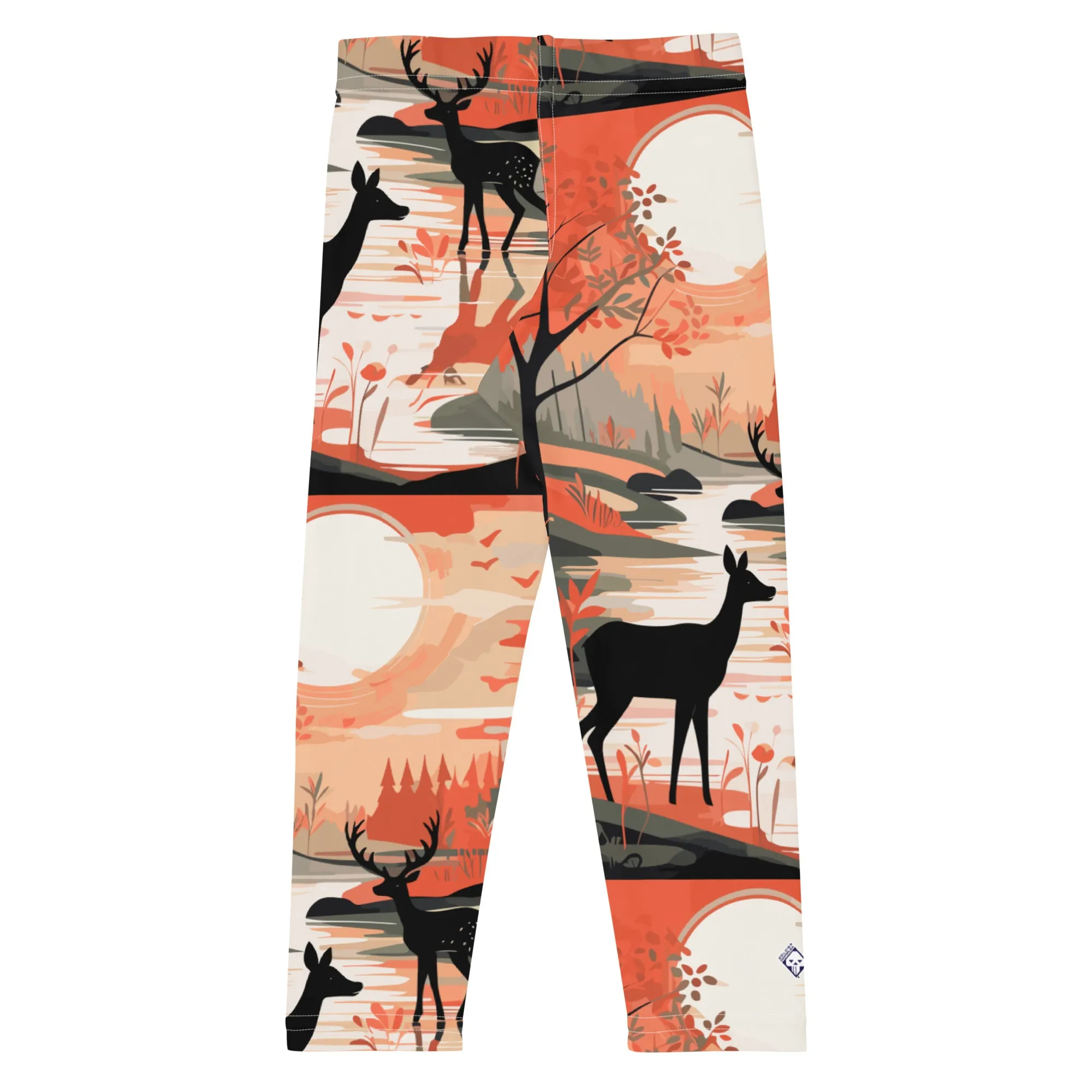 Deer Forest Boys' Athletic Leggings: Nature Inspired Active Wear.