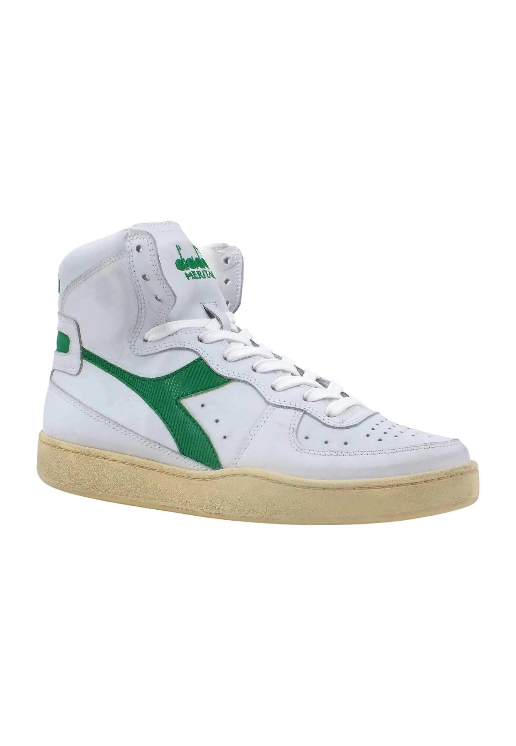 DIADORA White Green Used Sneaker Men 201.15856901C6834