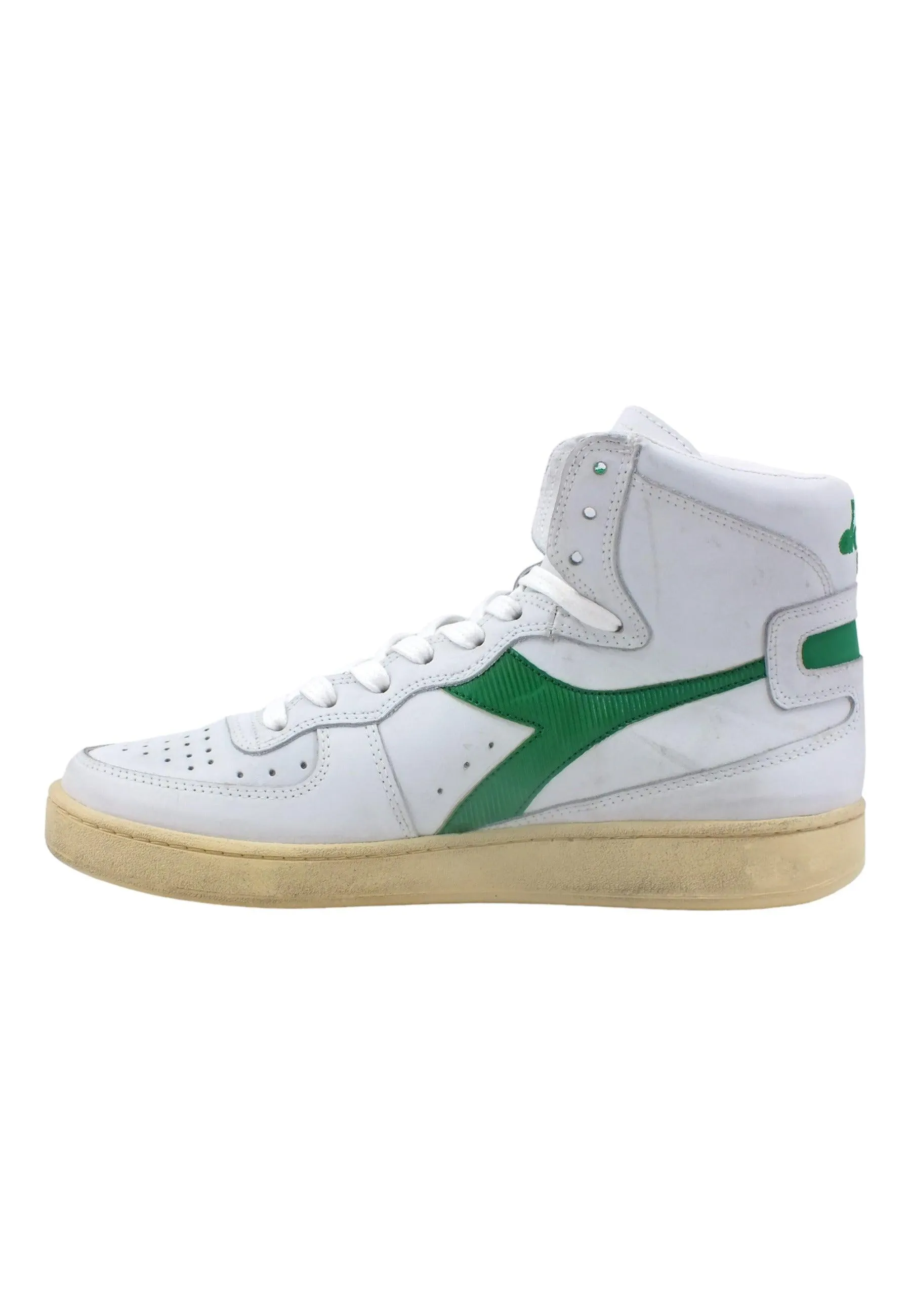 DIADORA White Green Used Sneaker Men 201.15856901C6834