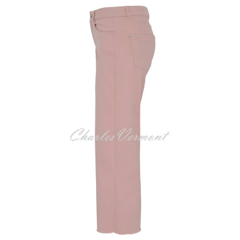 Dolcezza Blush Cropped Wide Leg Jean - Style 23206