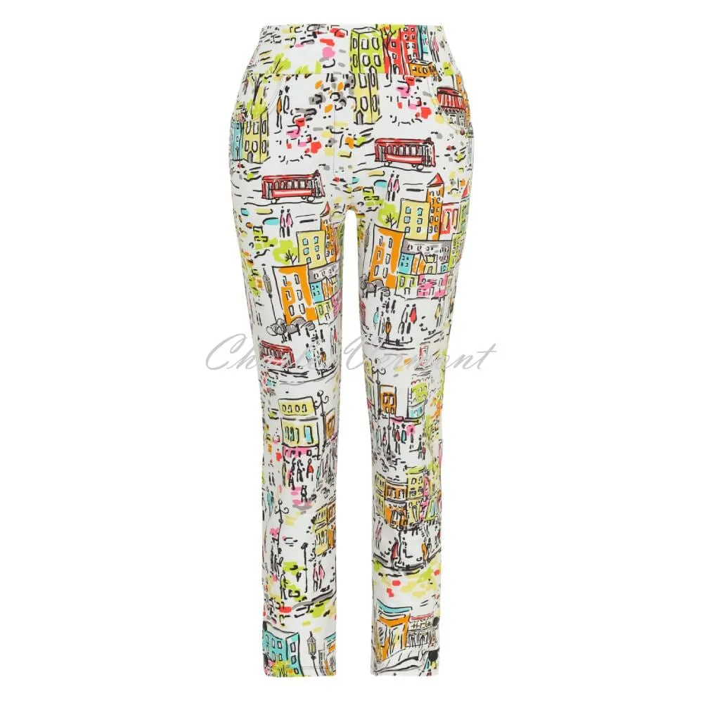 Dolcezza Love The City Printed Trouser 24130 - Shop Now