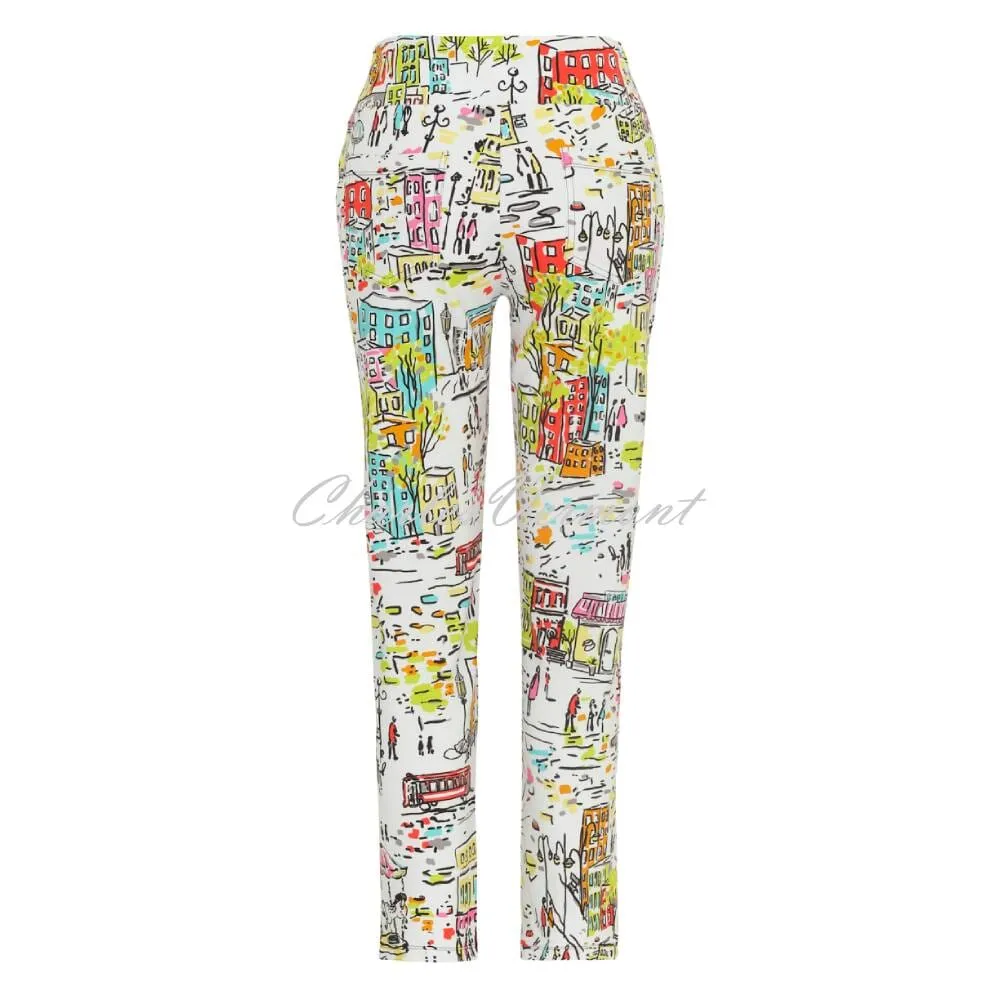 Dolcezza Love The City Printed Trouser 24130 - Shop Now