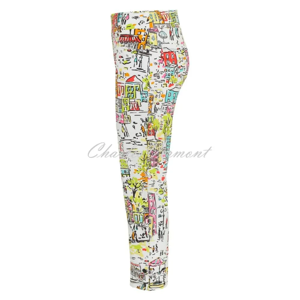 Dolcezza Love The City Printed Trouser 24130 - Shop Now