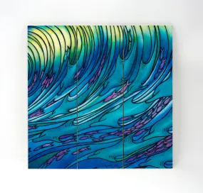 Dolphin Wall Decor featuring Ocean Waves