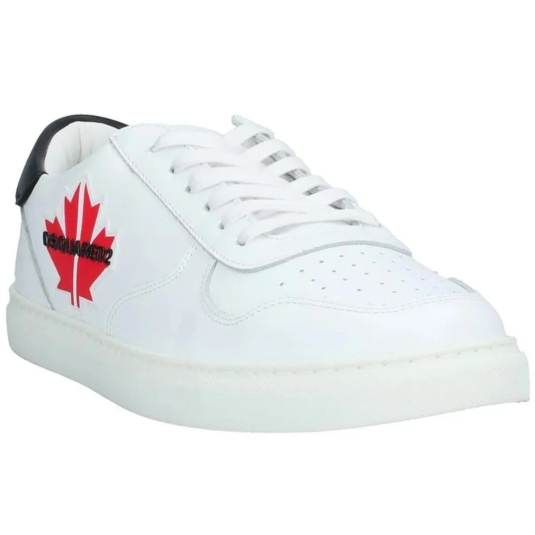 Dsquared2 White Maple Gym Low Top Sneakers