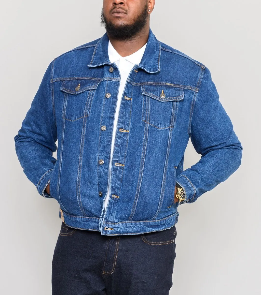 Stonewash Blue Denim Western Trucker Jacket Duke