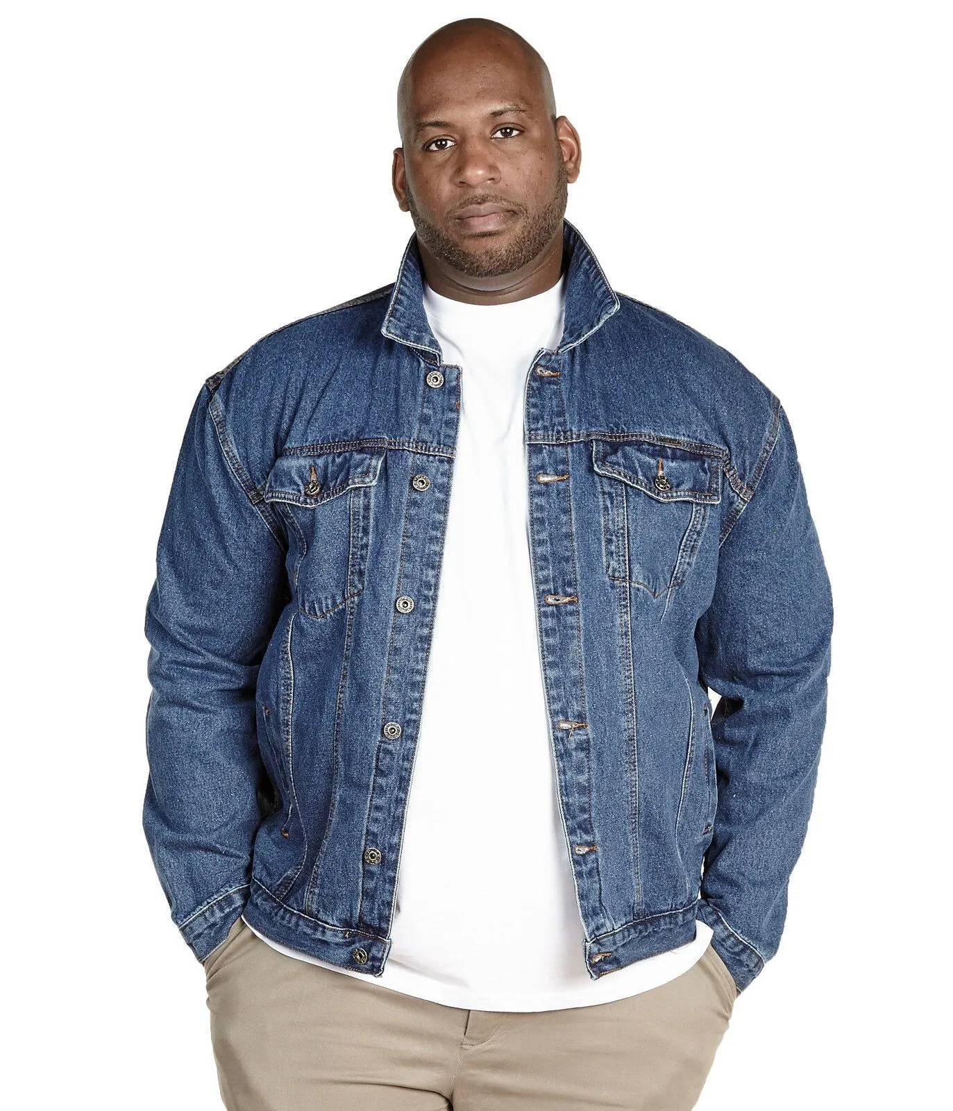 Stonewash Blue Denim Western Trucker Jacket Duke