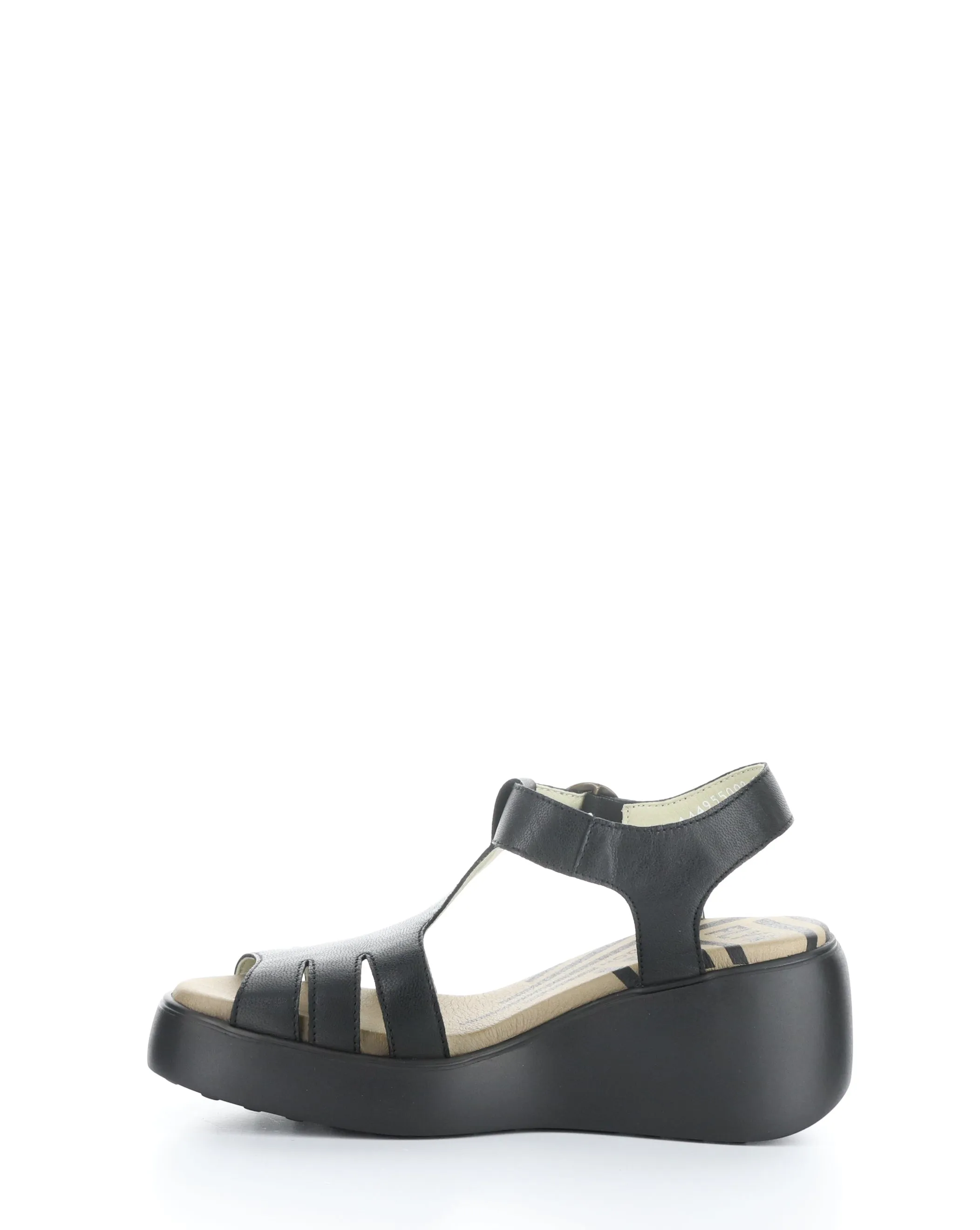 DUMA955FLY 000 BLACK Women's Round Toe Sandals