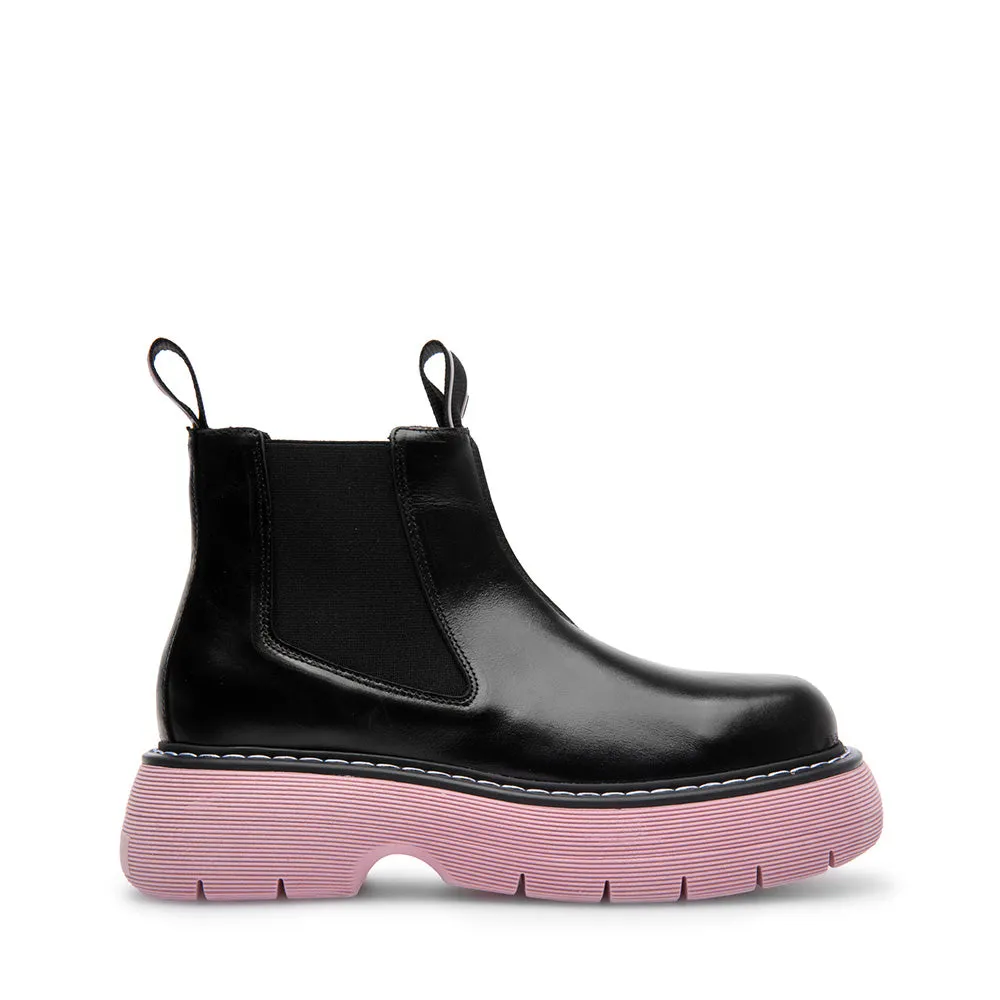 Ella Black Pink Chelsea Boots in Leather - Shop Now for Stylish Footwear