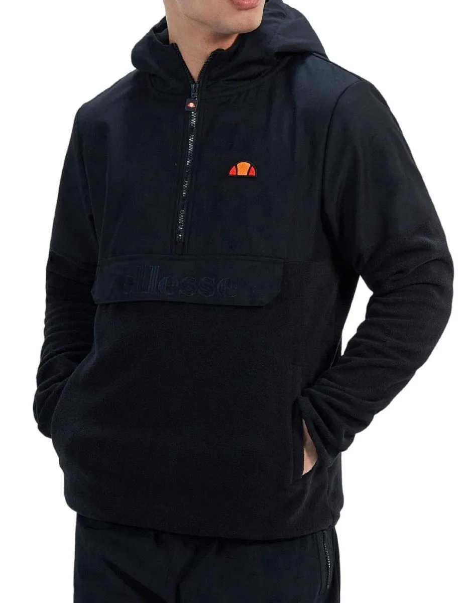 Black Ellesse Freccia Overhead Anorak Jacket