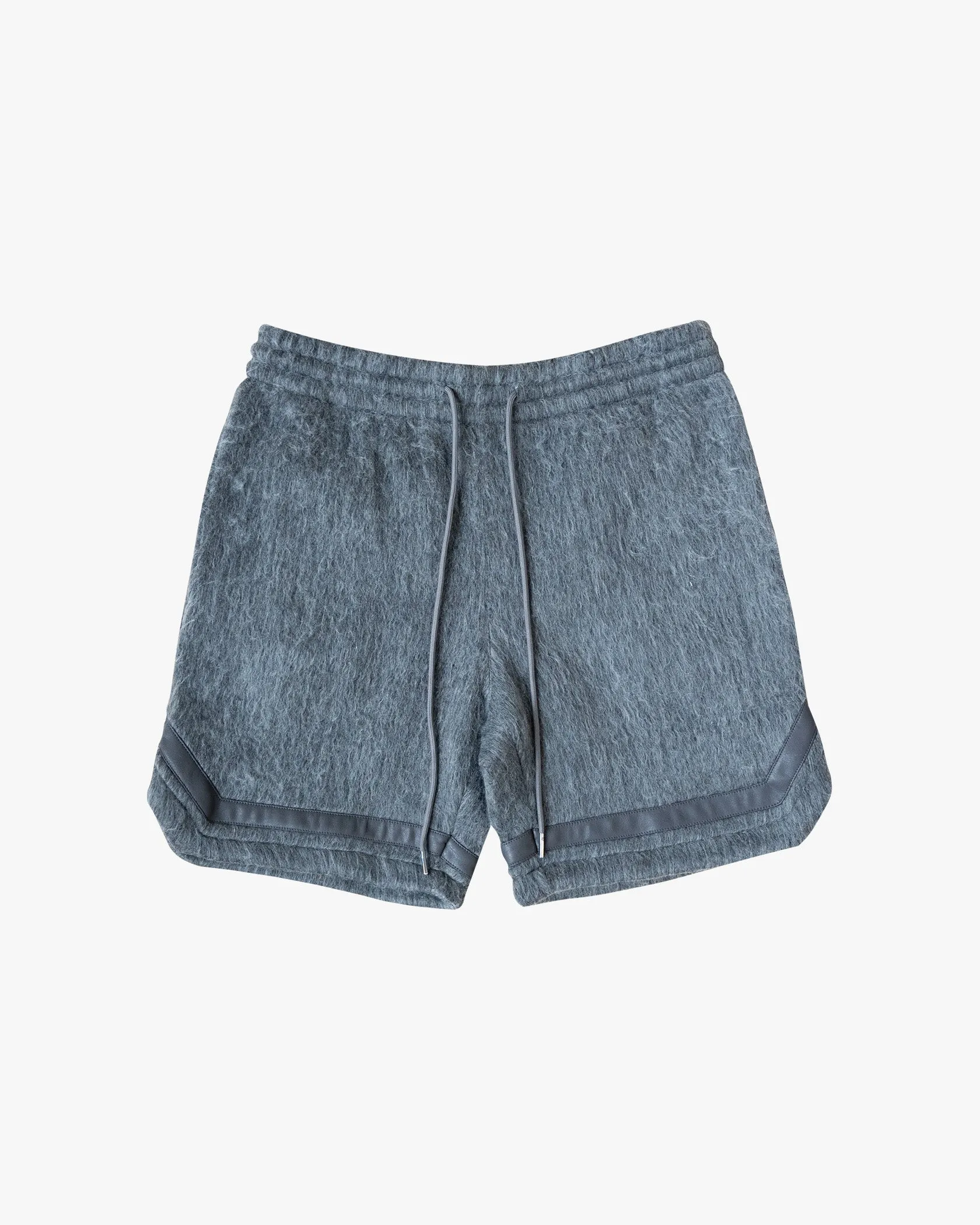 EPTM Mohair Shorts in Charcoal