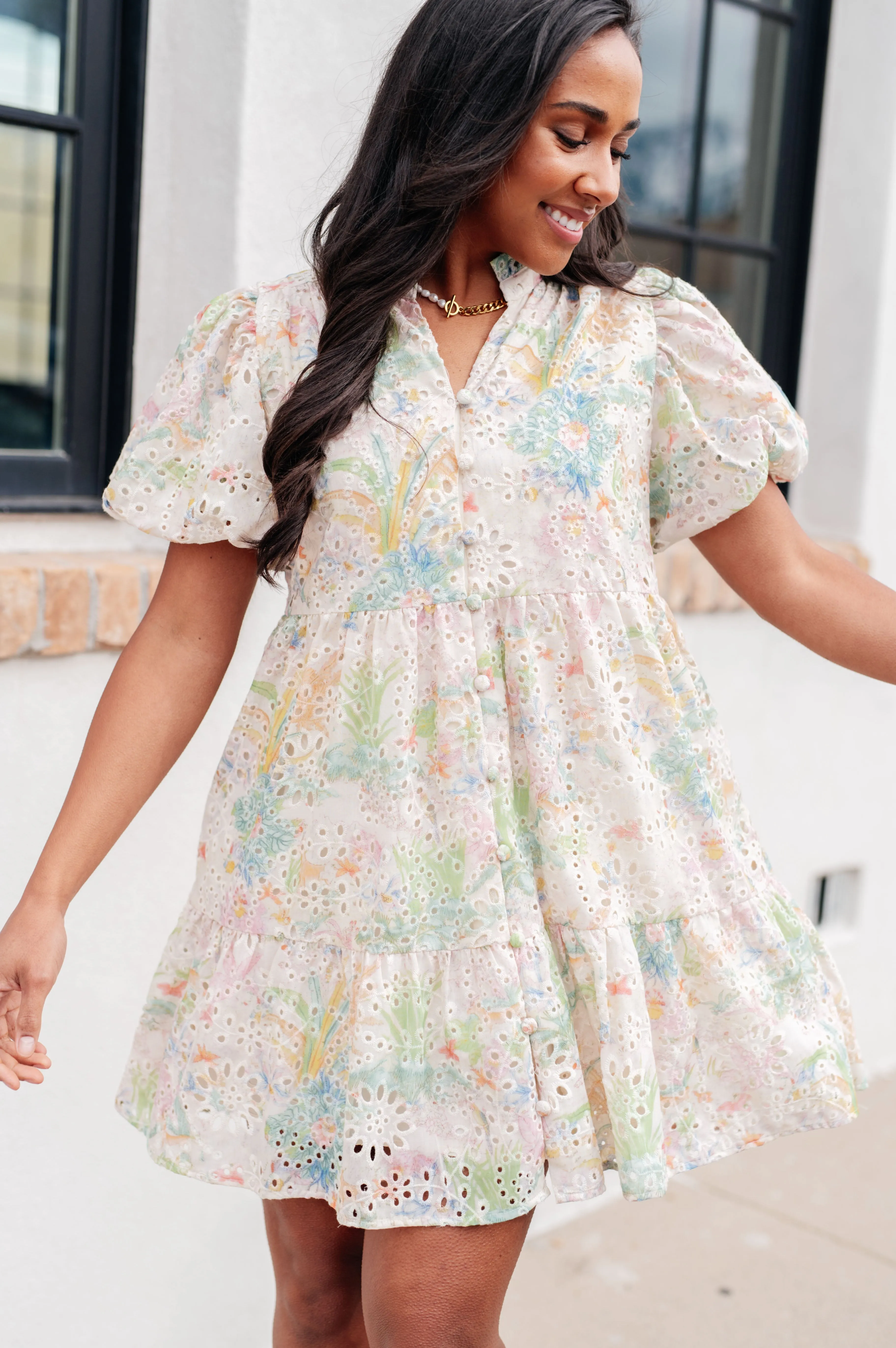 Eyelet Summer Dress