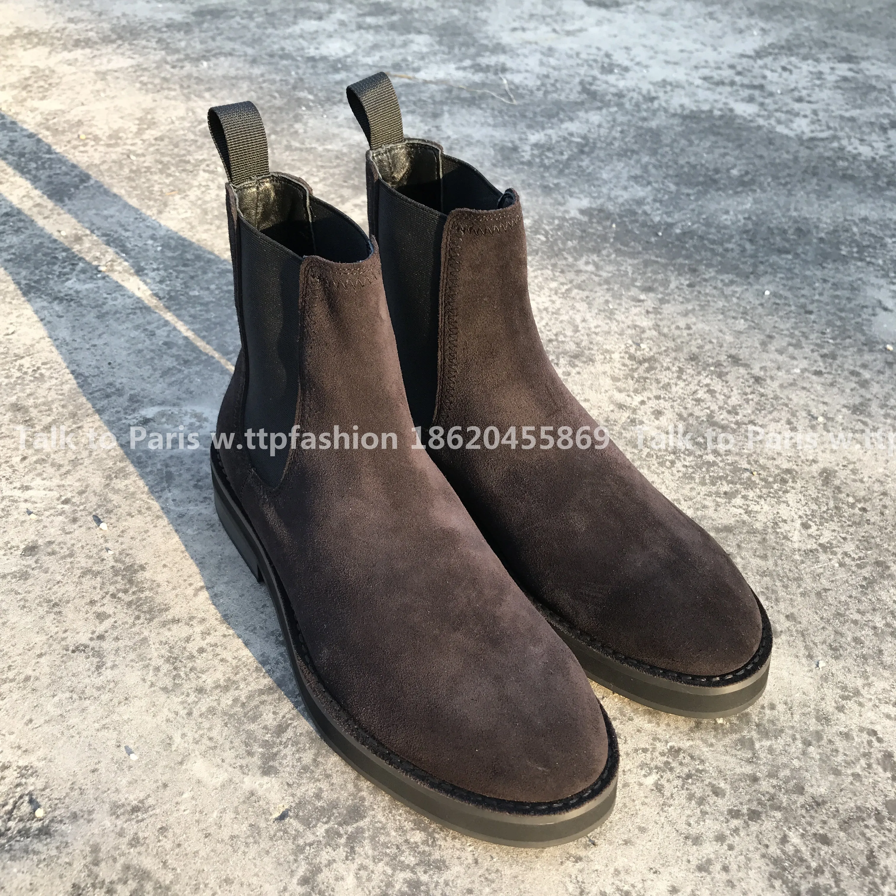 Fear of God Chelsea Boots Season 6 Yeezy High-Top Leather Boots by Kanye West