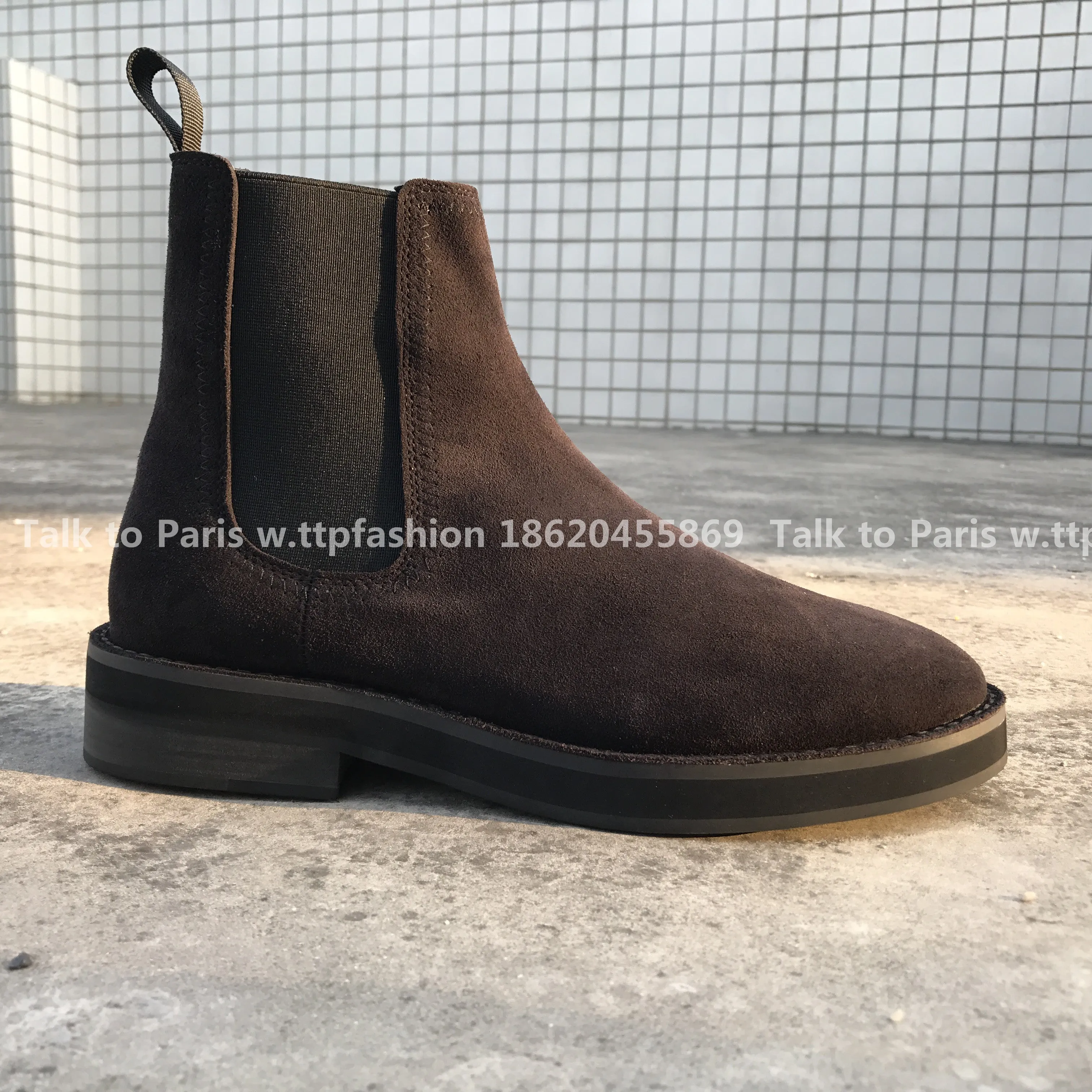 Fear of God Chelsea Boots Season 6 Yeezy High-Top Leather Boots by Kanye West