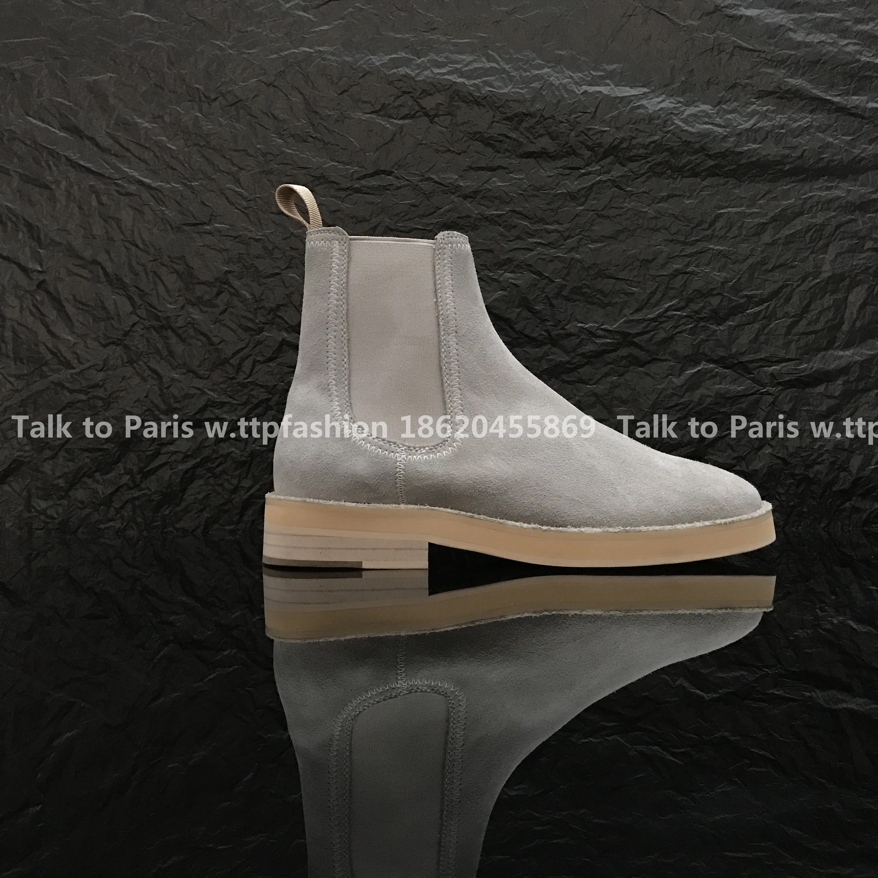 Fear of God Chelsea Boots Season 6 Yeezy High-Top Leather Boots by Kanye West