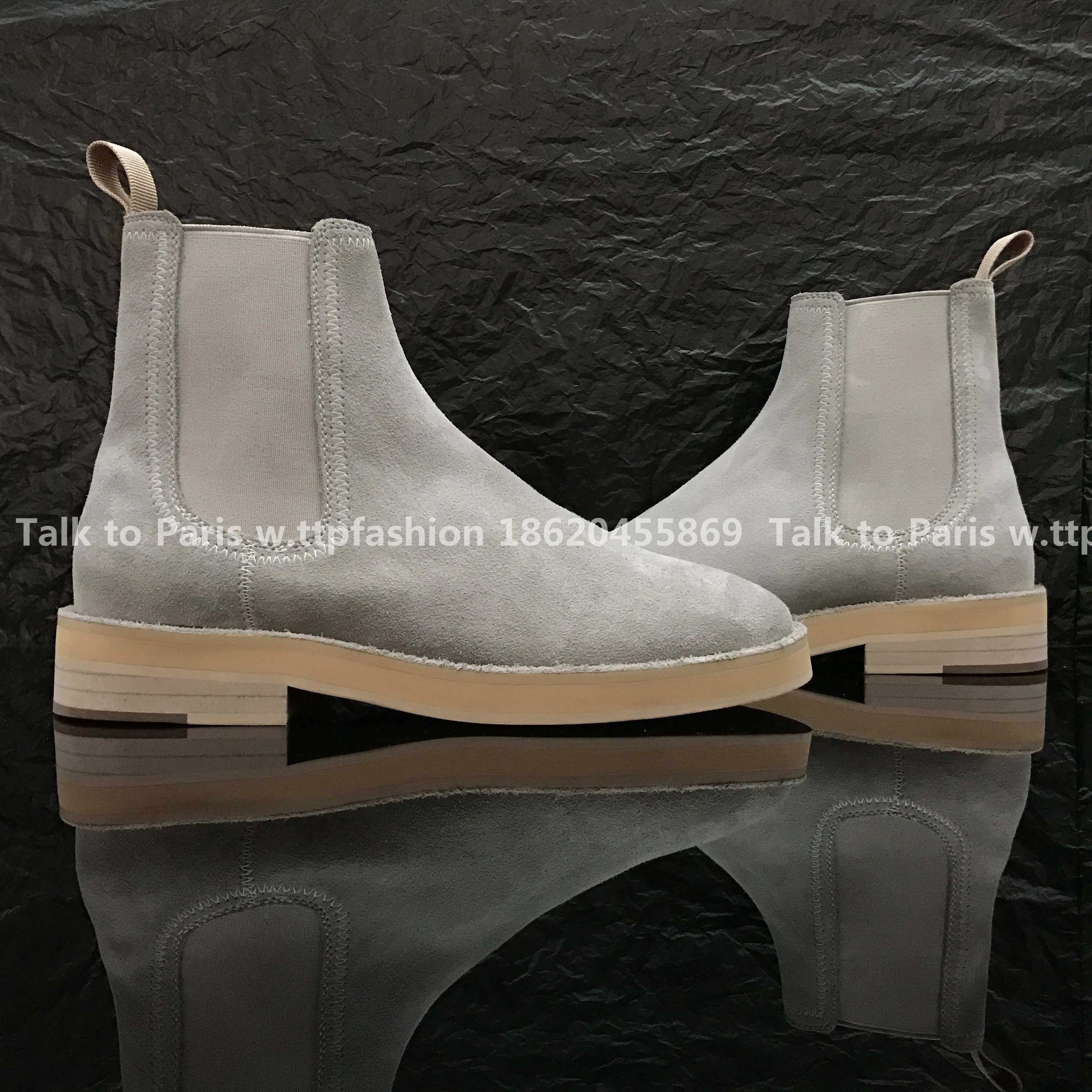 Fear of God Chelsea Boots Season 6 Yeezy High-Top Leather Boots by Kanye West