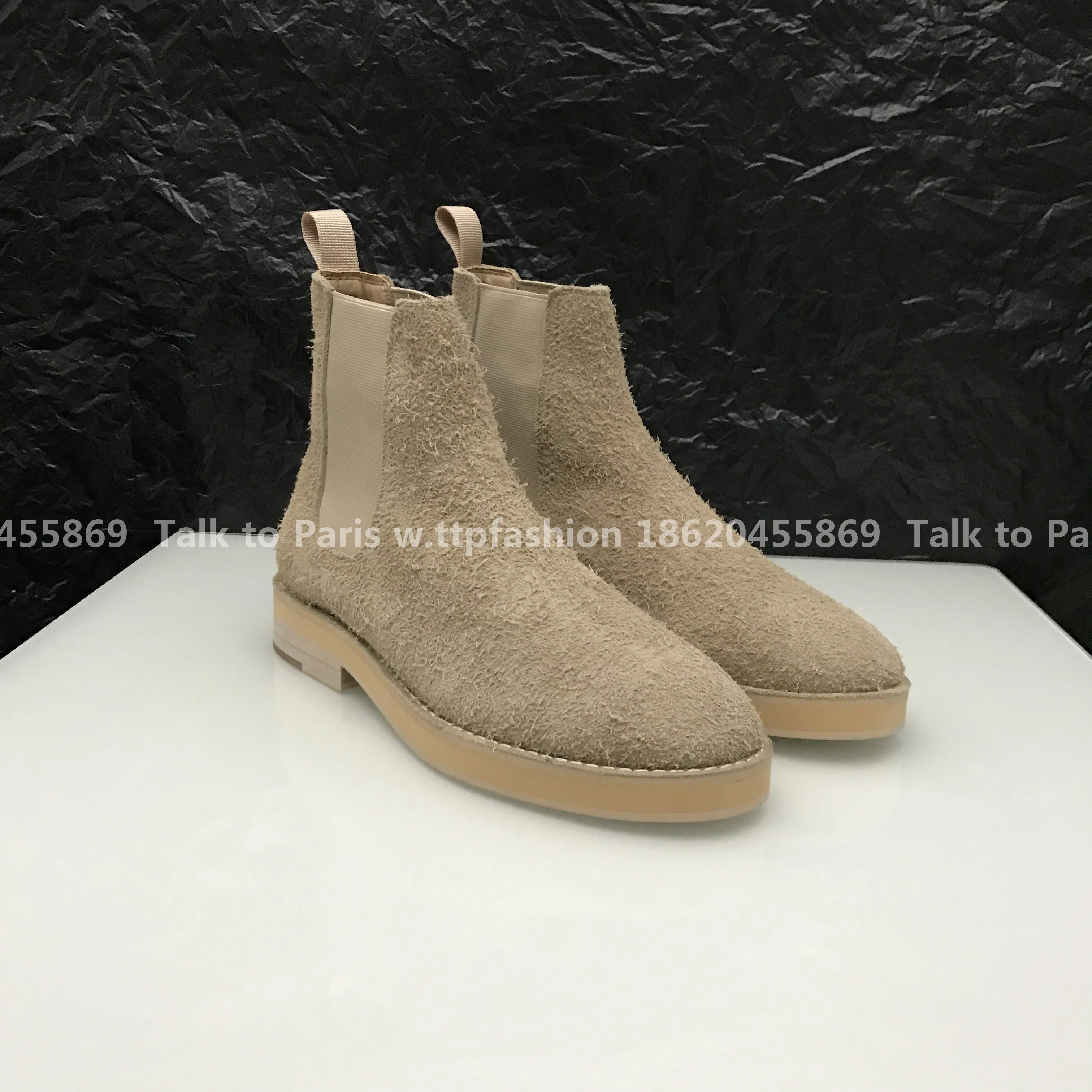 Fear of God Chelsea Boots Season 6 Yeezy High-Top Leather Boots by Kanye West