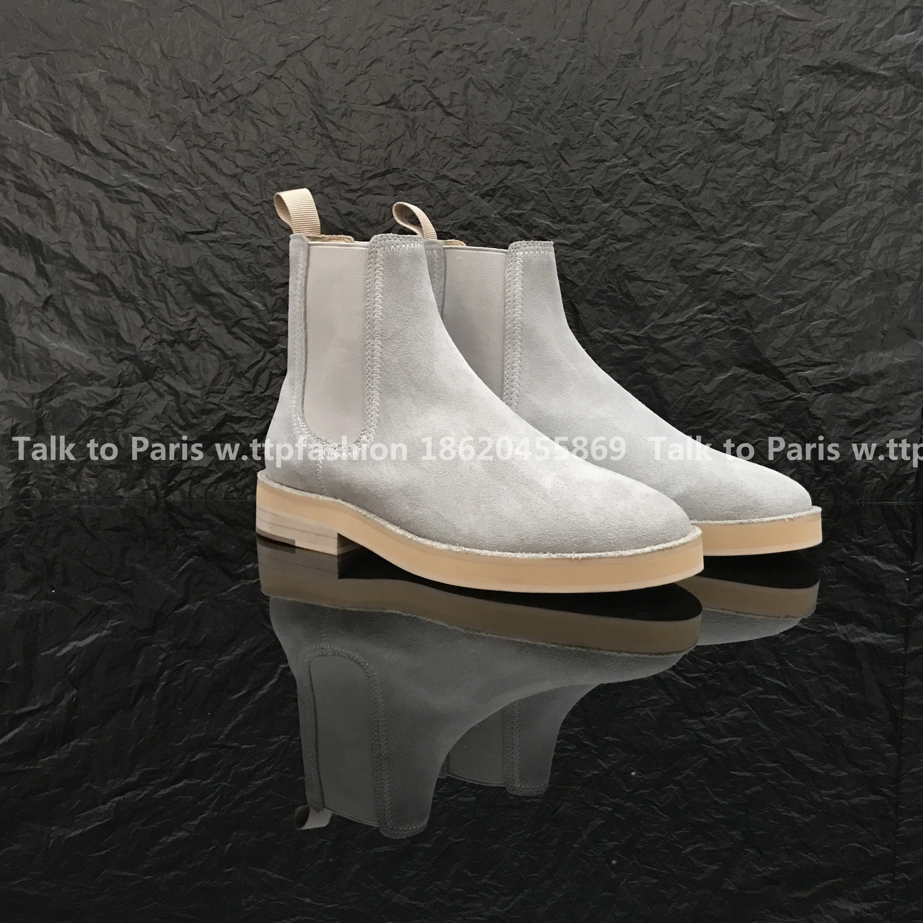 Fear of God Chelsea Boots Season 6 Yeezy High-Top Leather Boots by Kanye West