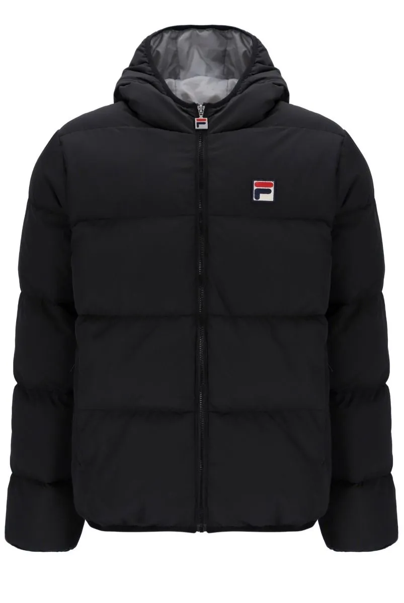 Fila Black Sharkskin Harry Heavyily Padded Jacket