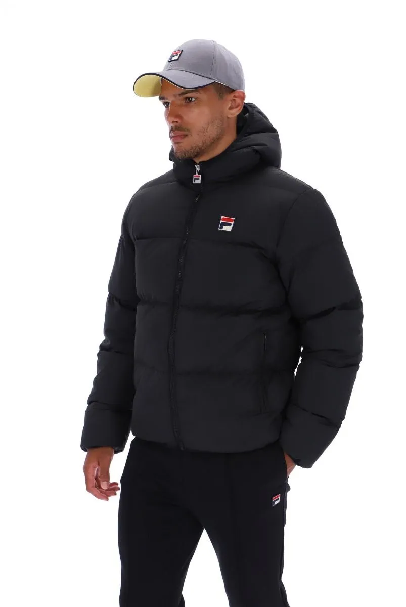 Fila Black Sharkskin Harry Heavyily Padded Jacket