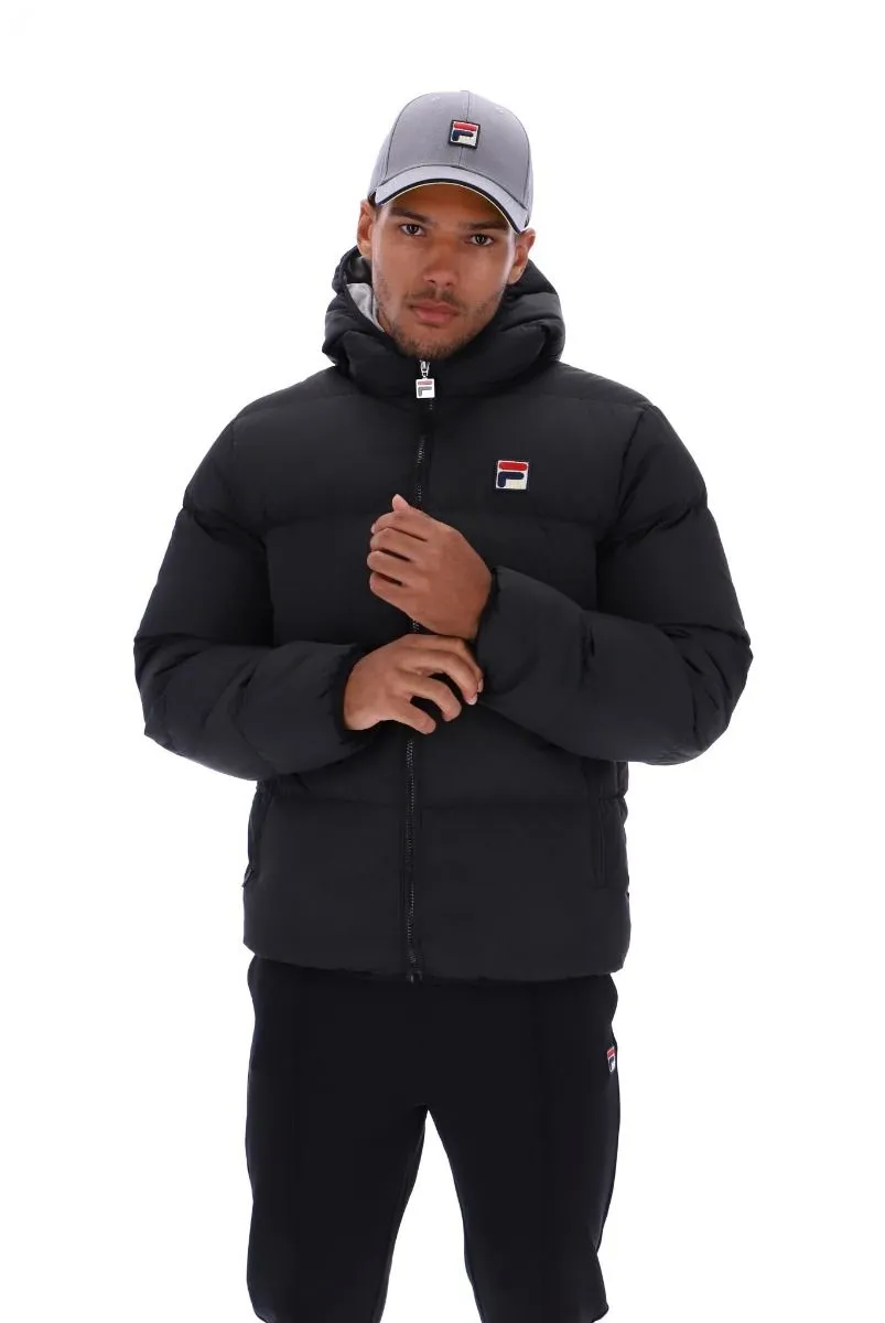 Fila Black Sharkskin Harry Heavyily Padded Jacket