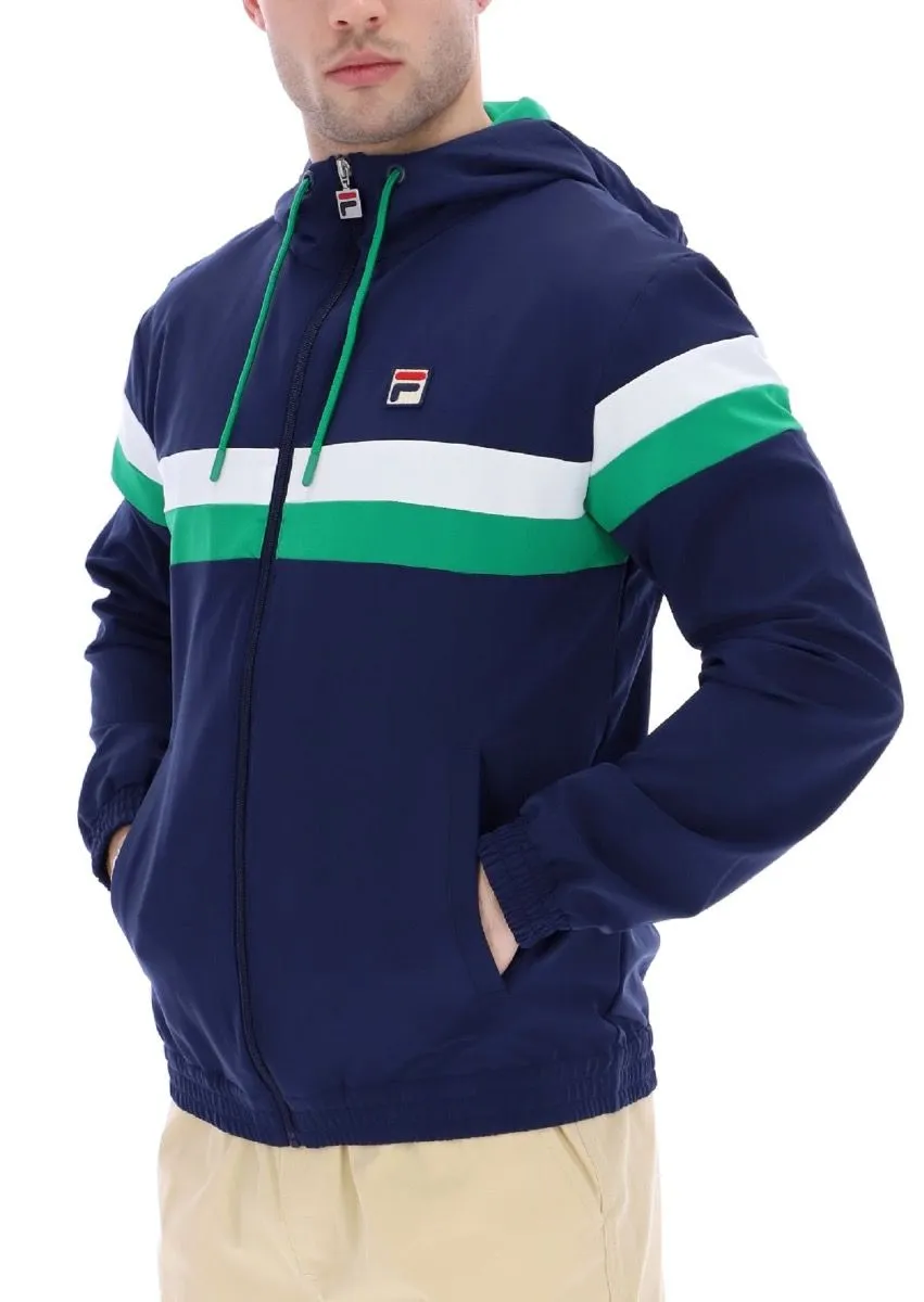 Fila Navy/White Umpire Hooded Track Jacket