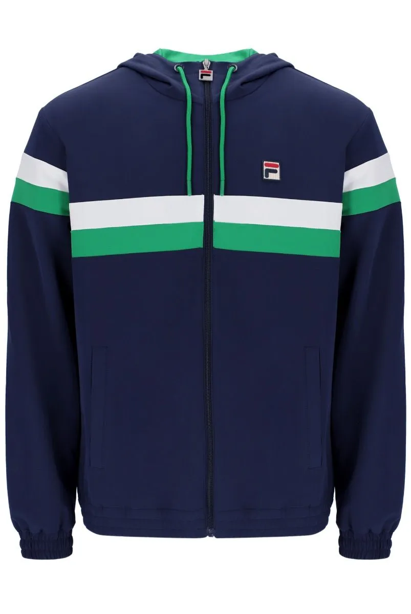 Fila Navy/White Umpire Hooded Track Jacket