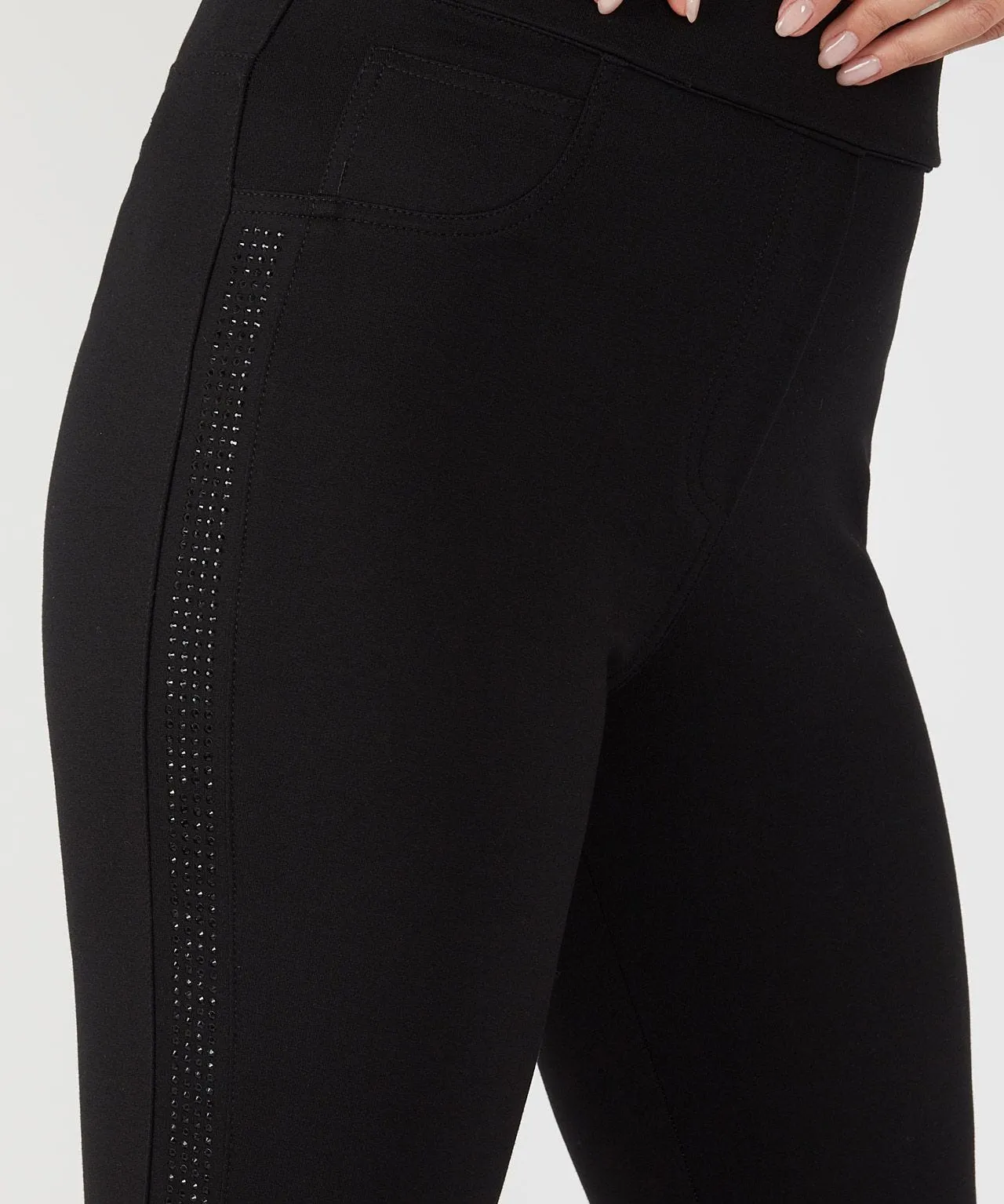 First Avenue Ponte Leggings with Sparkle Detail