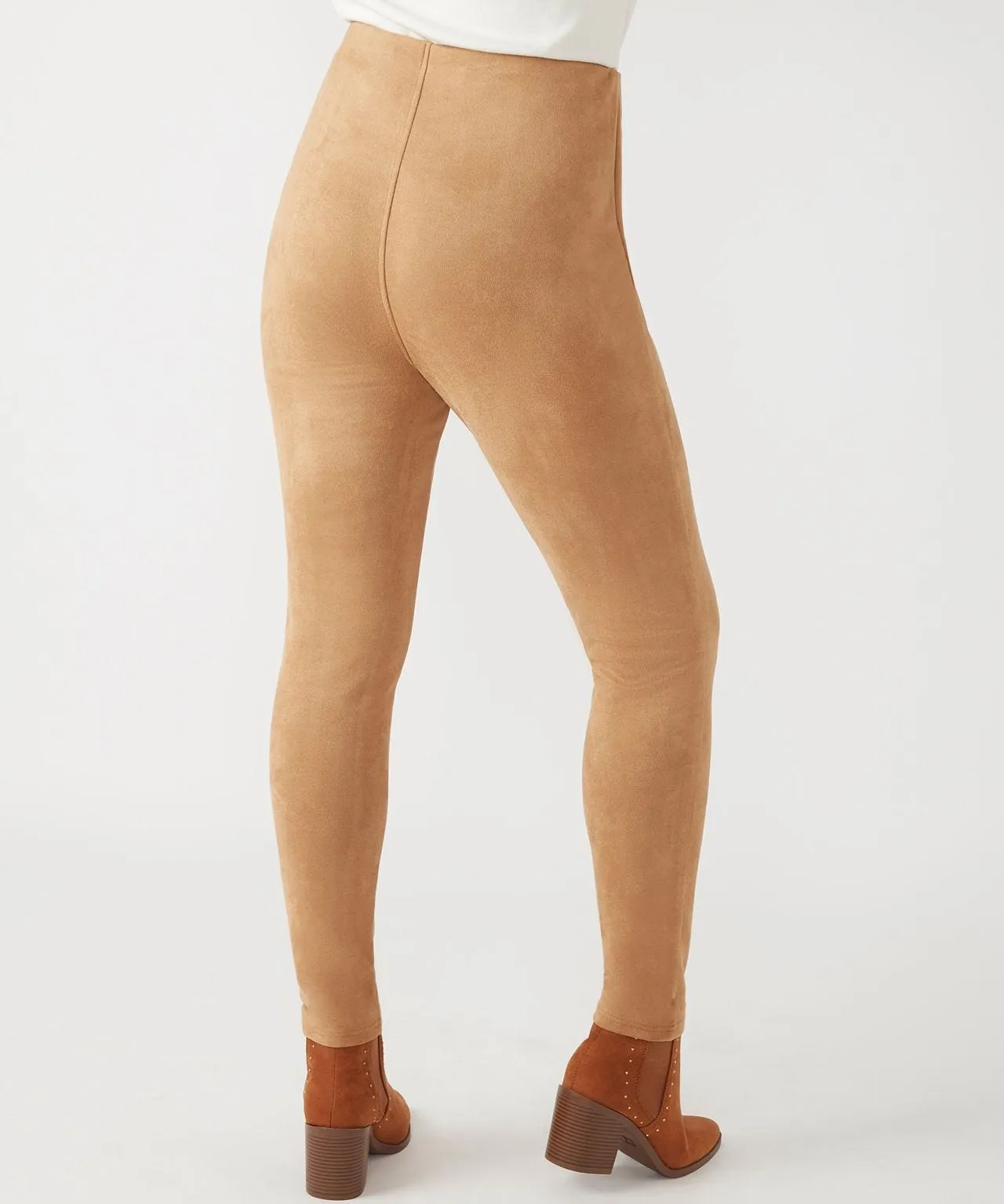 First Avenue Tummy Control Suede Leggings