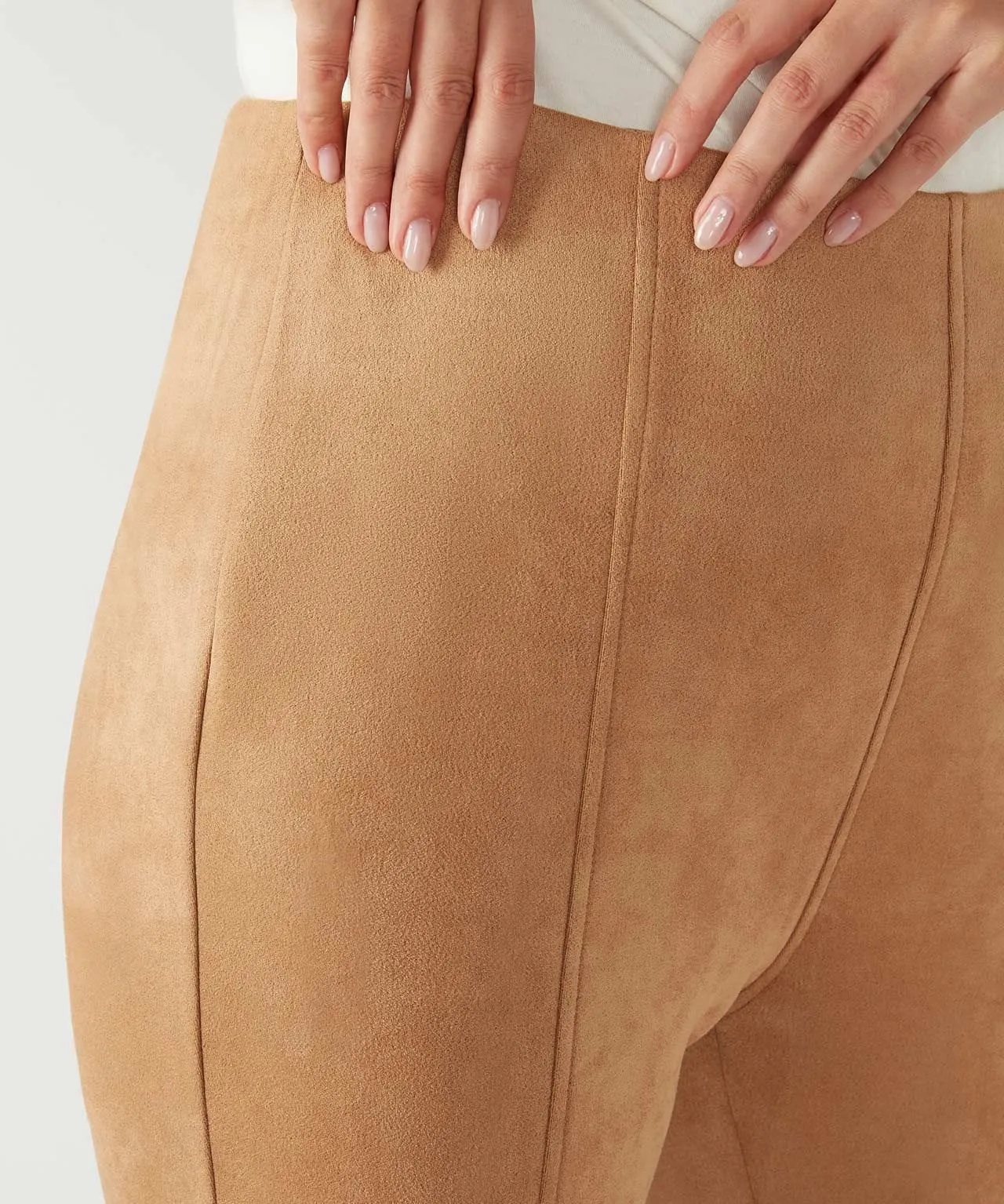 First Avenue Tummy Control Suede Leggings