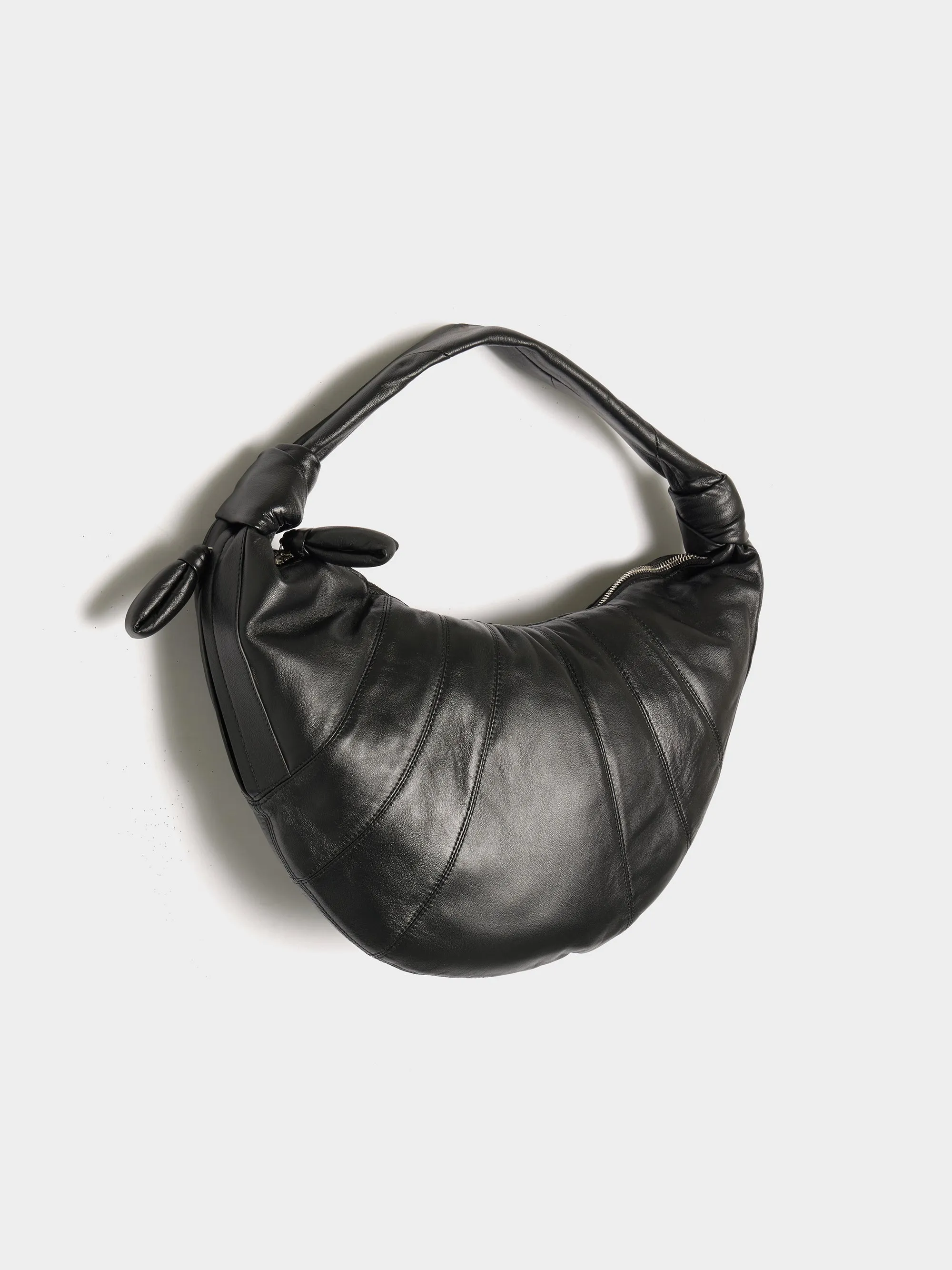 Fortune Black Croissant Bag