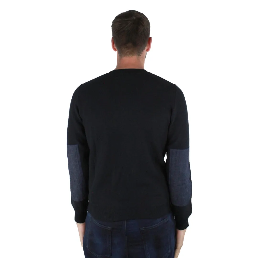 Fred Perry Black Crew Neck Sweater SK1414 - Model 102