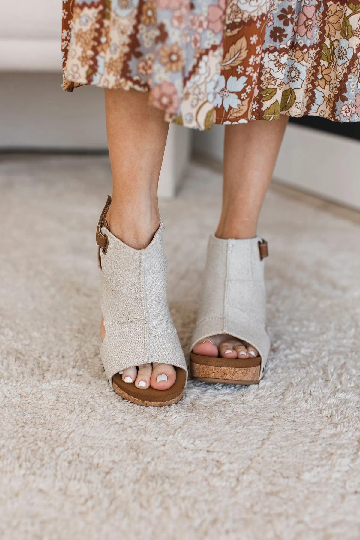 G LaLa Wedge Sandals in Natural - Shop Now