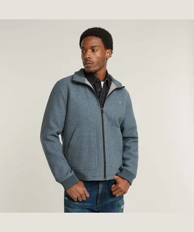 G-Star RAW Grey Wool Utility Jacket - Size XS for Men