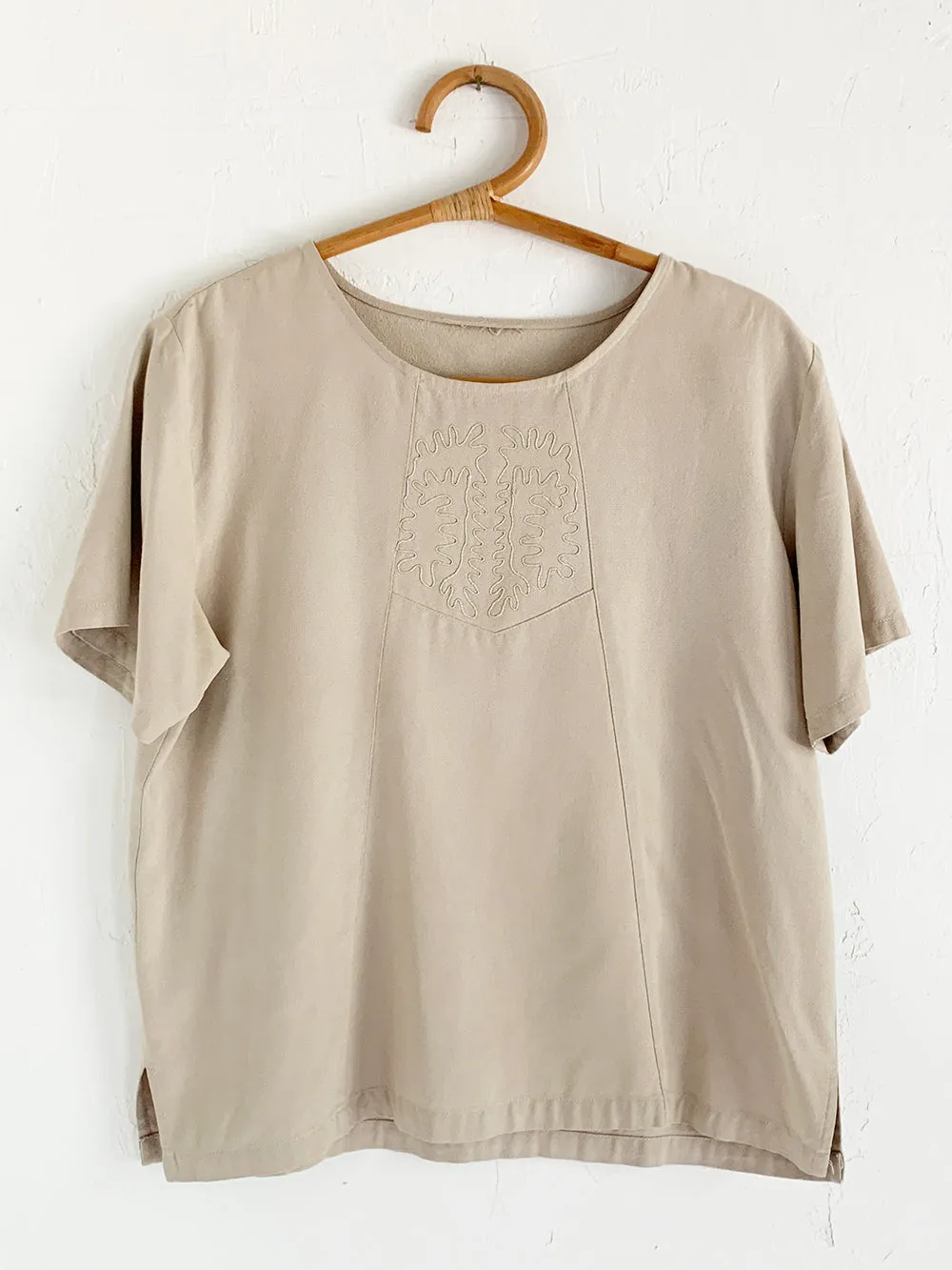 GC Stone Silk Embroidered Tee