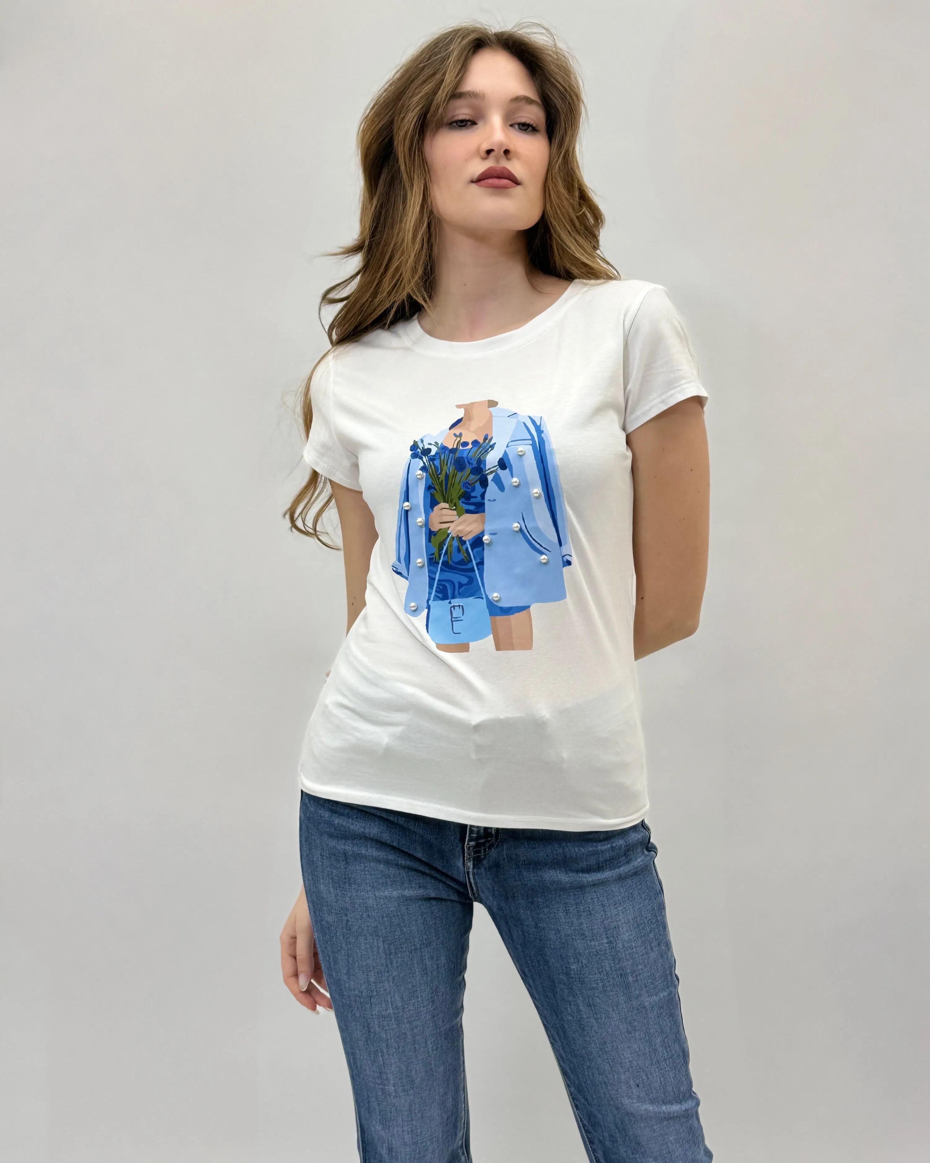 Girl's Cotton Printed T-shirt