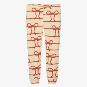 Yellow Organic Cotton Rope Leggings